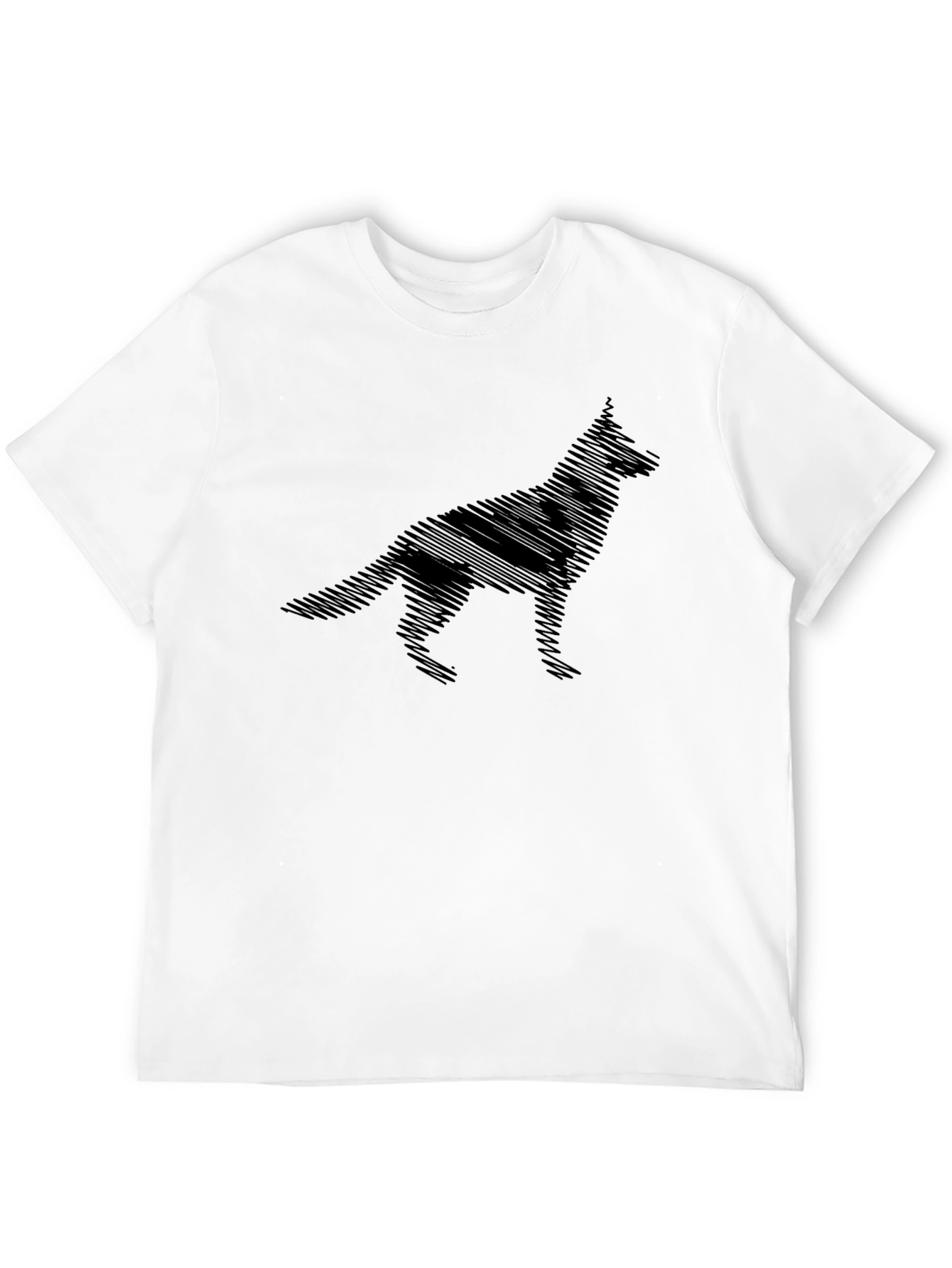Dog Silhouette T-Shirt - Mens Graphic Tee