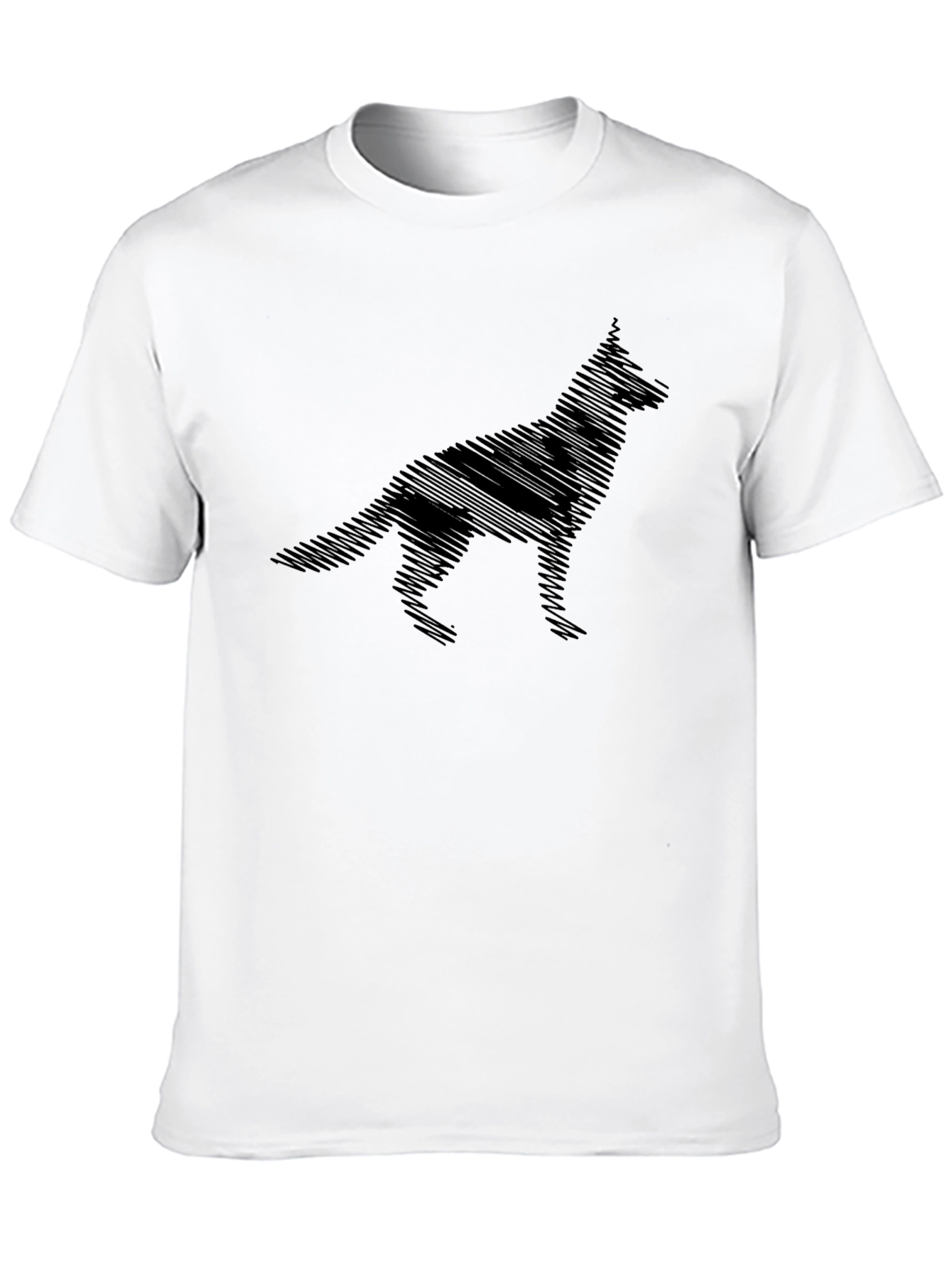 Dog Silhouette T-Shirt - Mens Graphic Tee