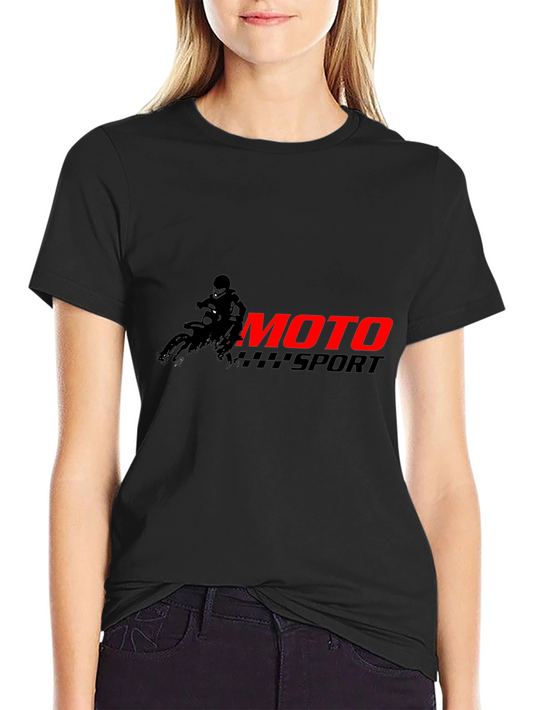 Moto Sport Graphic Tee - Black T-Shirt