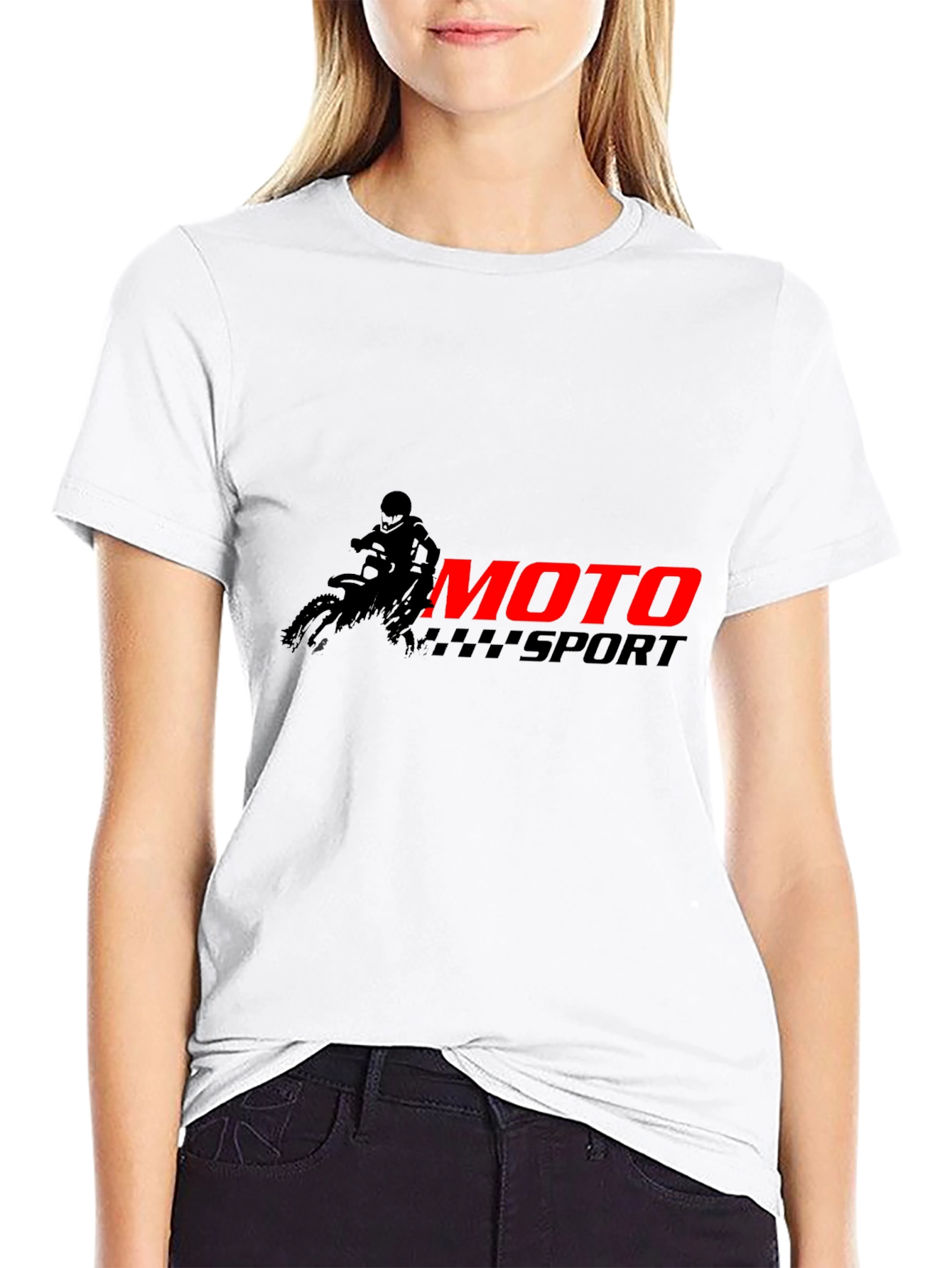 Moto Sport Graphic Tee - Black T-Shirt