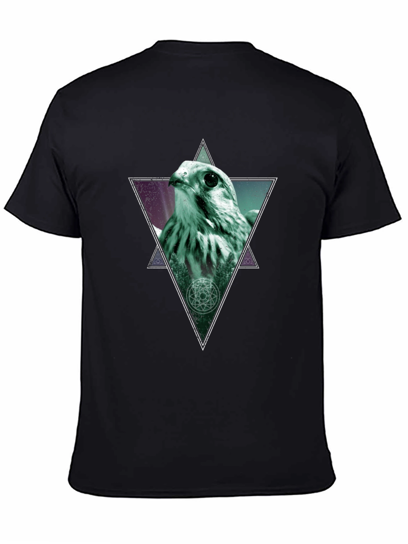 Geometric Bird T-Shirt - Unique Graphic Tee