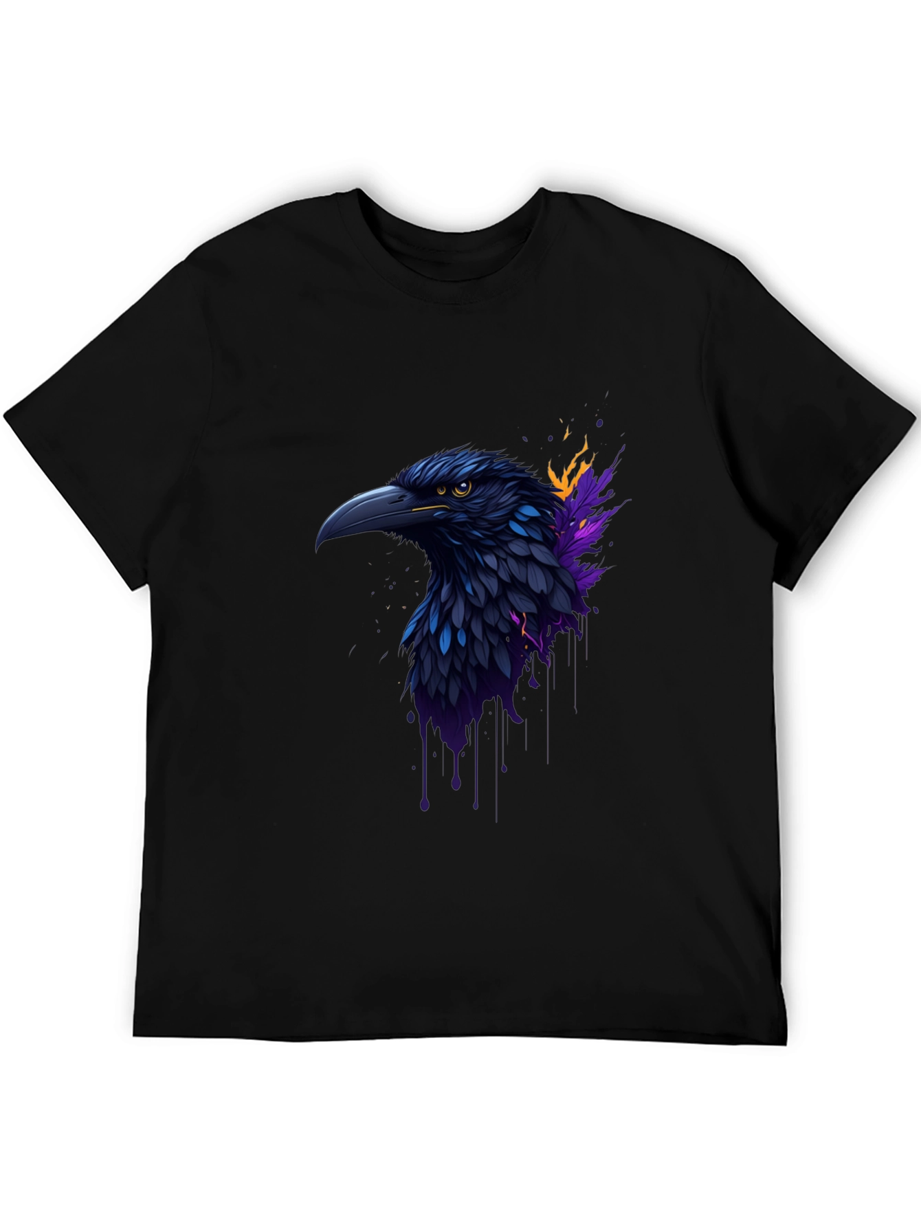 Raven Graphic Tee - Dark & Stylish