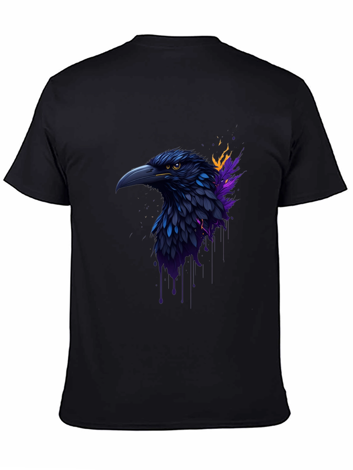 Raven Graphic Tee - Dark & Stylish