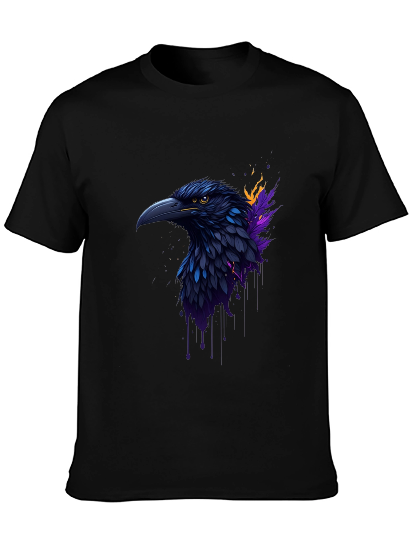 Raven Graphic Tee - Dark & Stylish