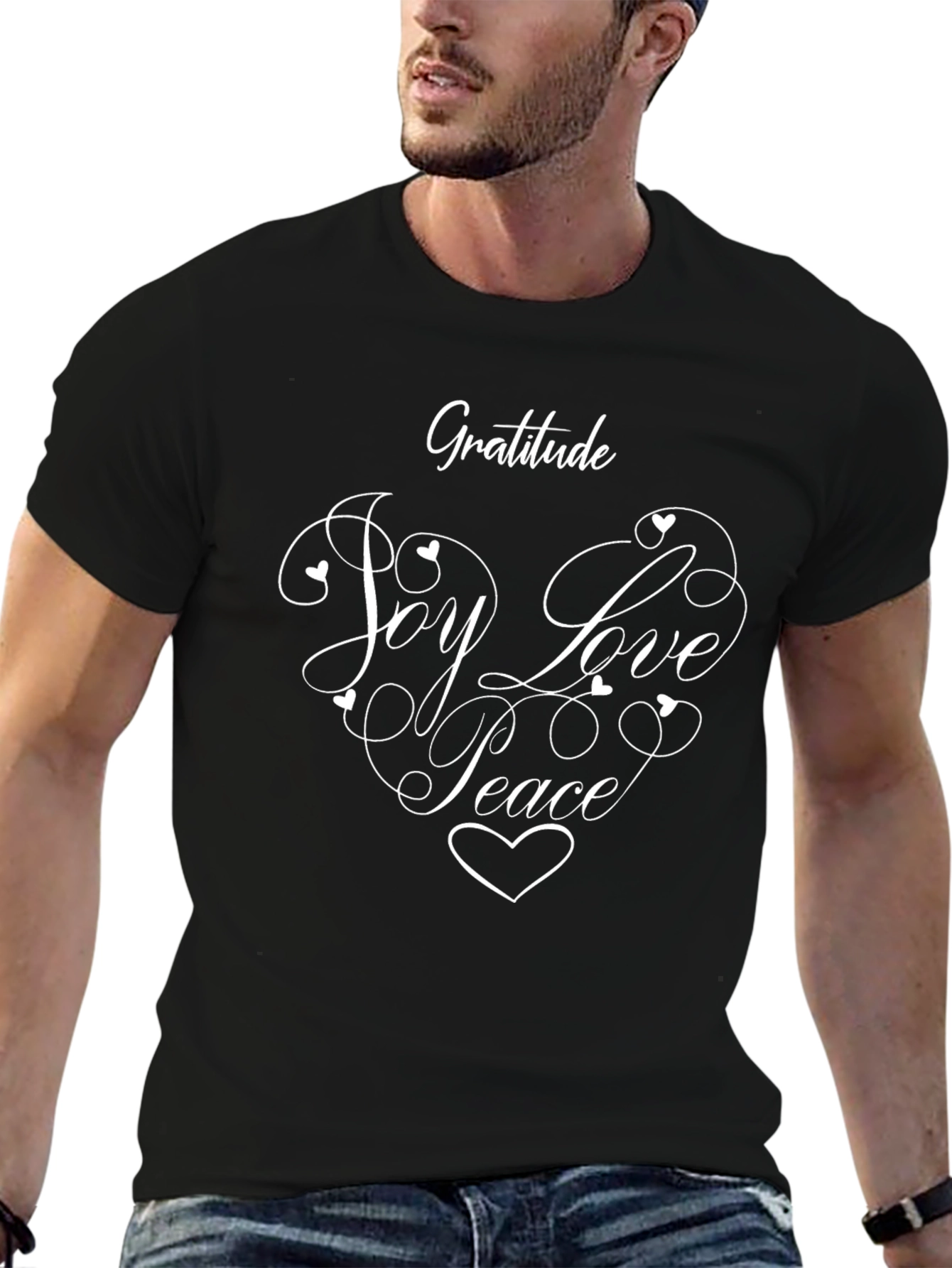 Gratitude Joy Love Peace Graphic Tee