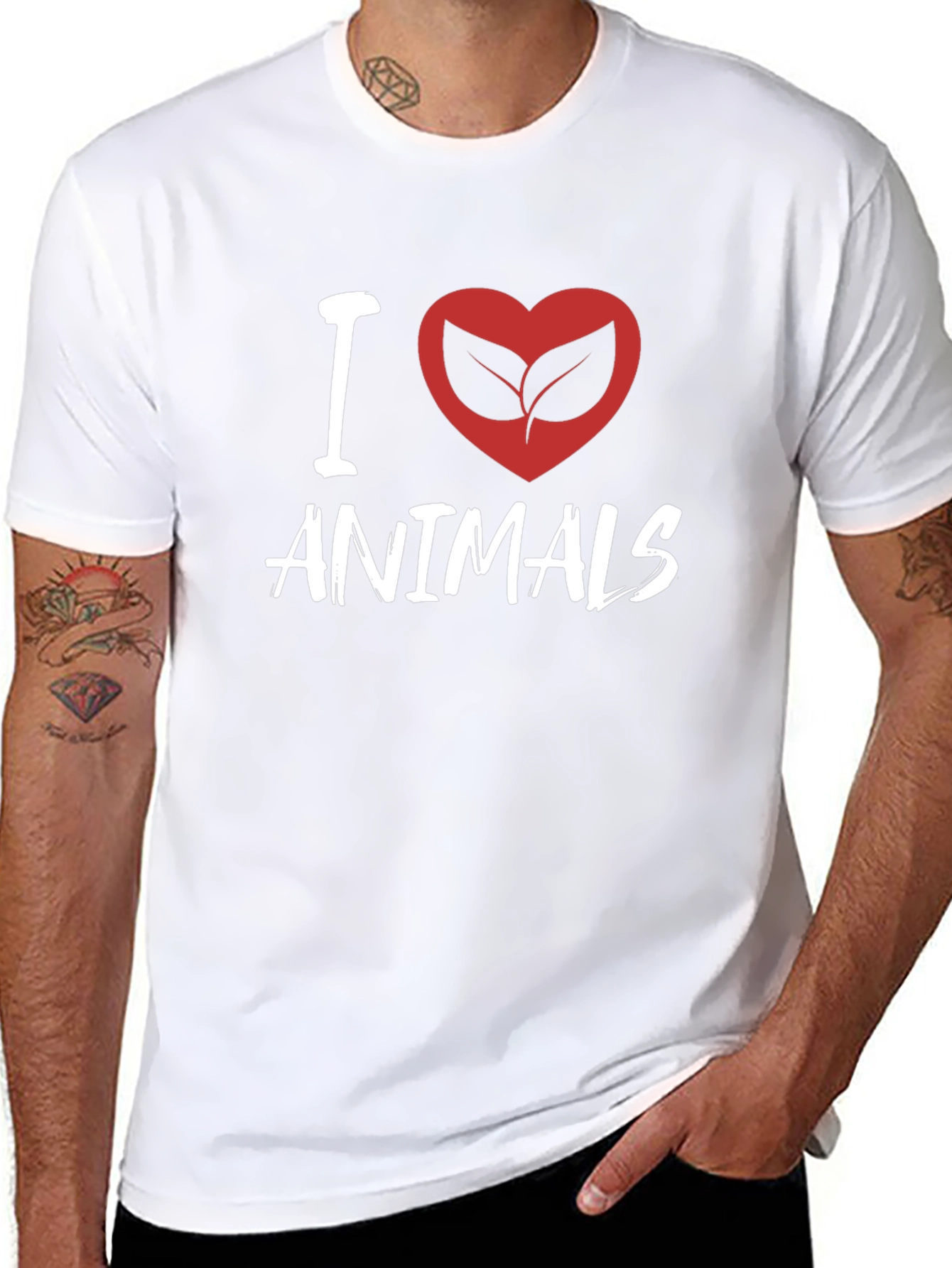 I Heart Animals Graphic T-Shirt