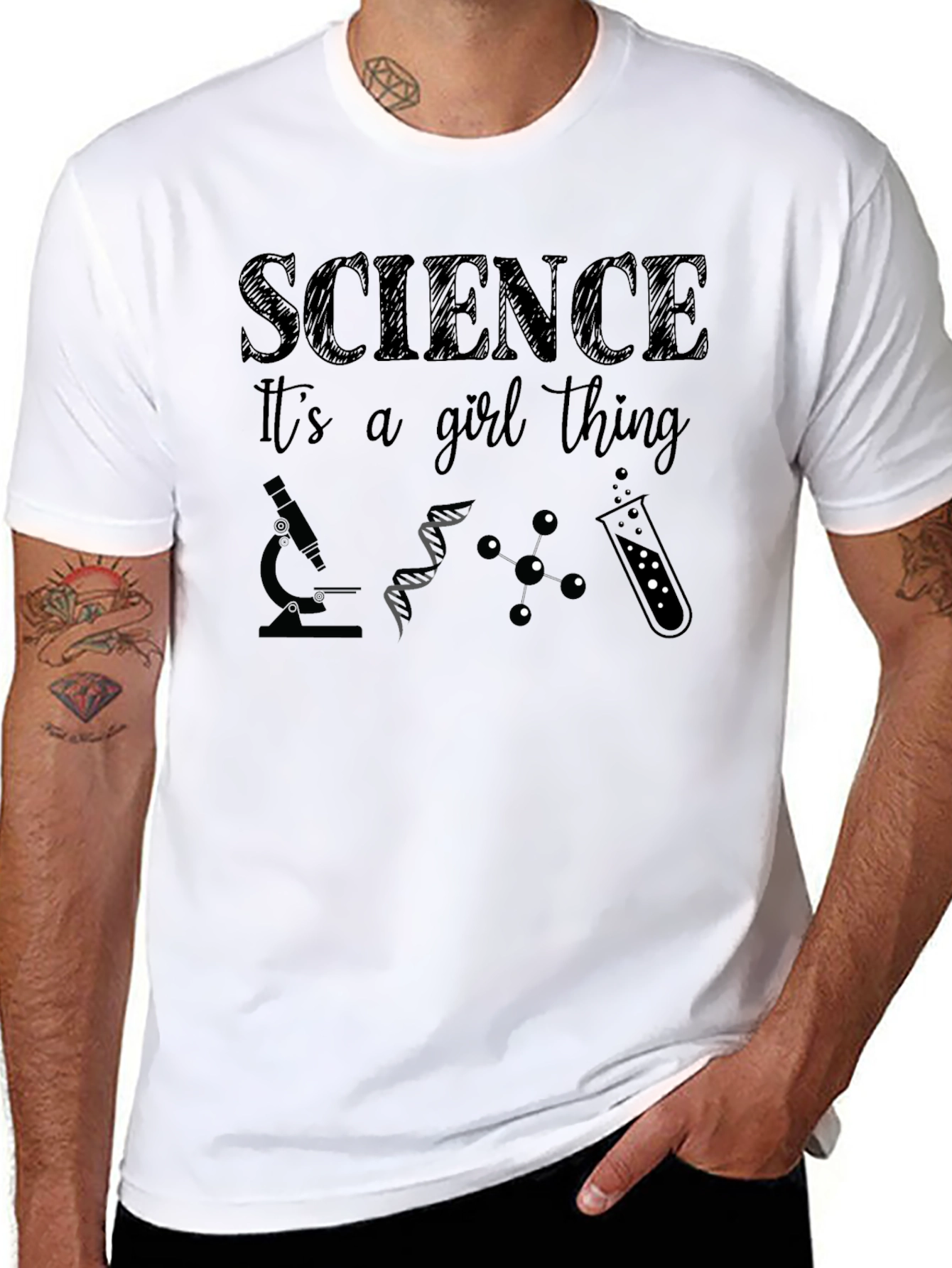 Science Its a Girl Thing T-Shirt