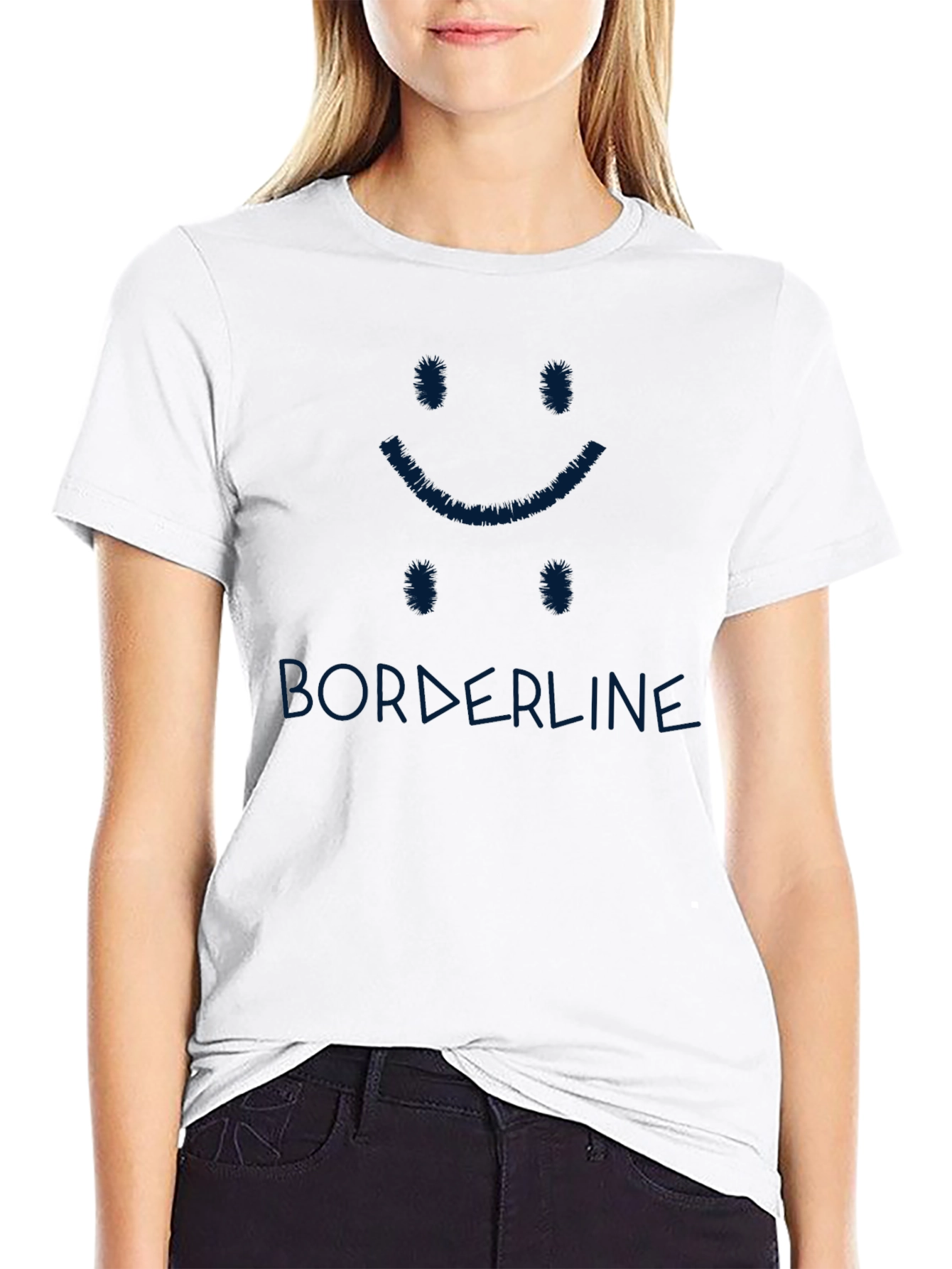 Borderline Expression Black Tee