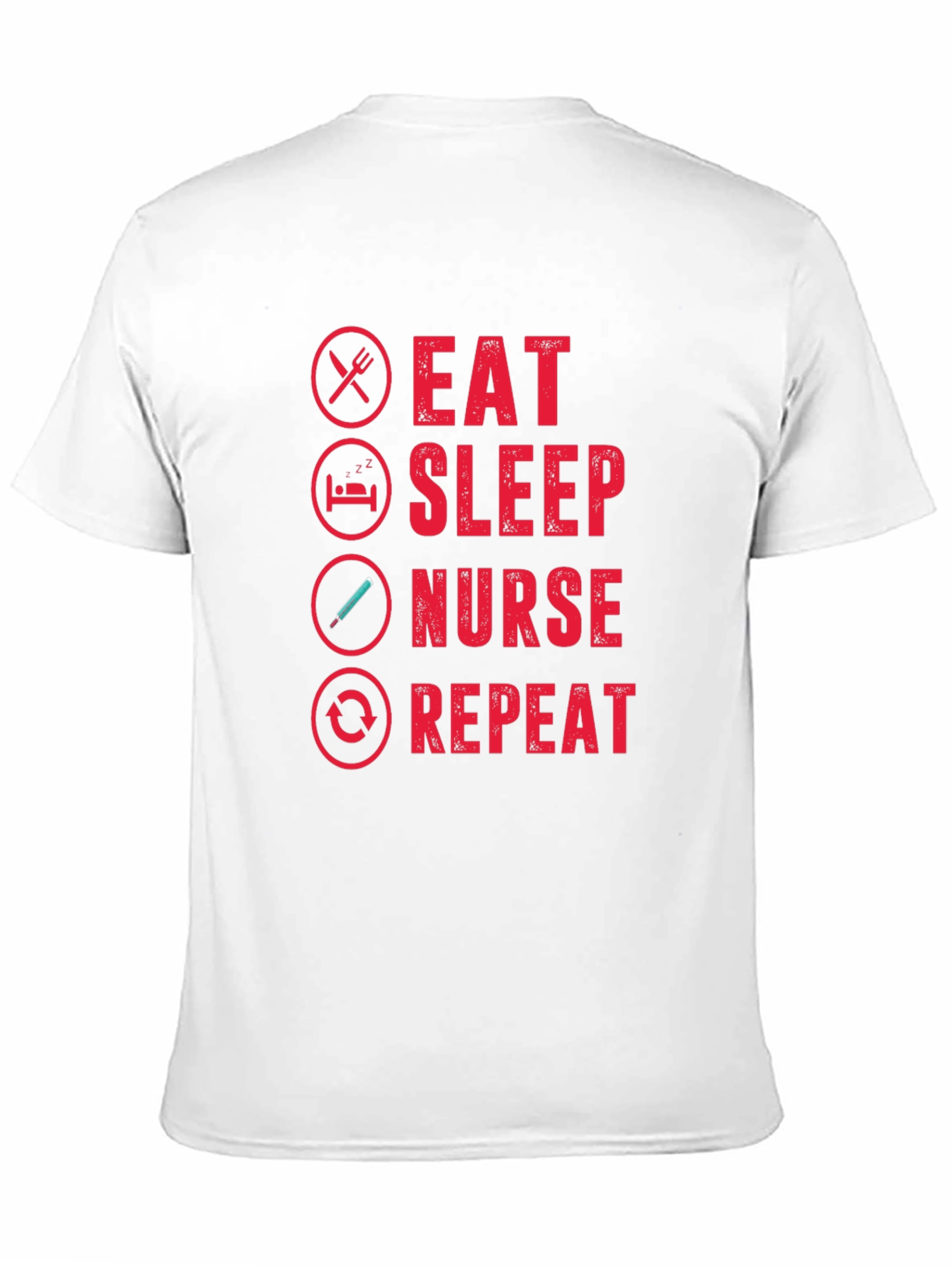 Eat Sleep Nurse Repeat Graphic T-Shirt