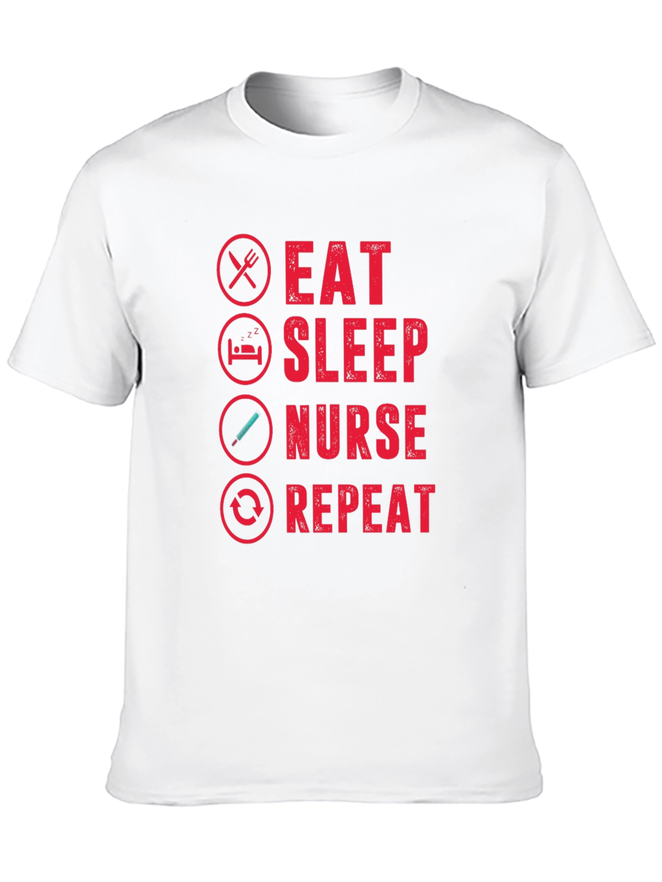 Eat Sleep Nurse Repeat Graphic T-Shirt