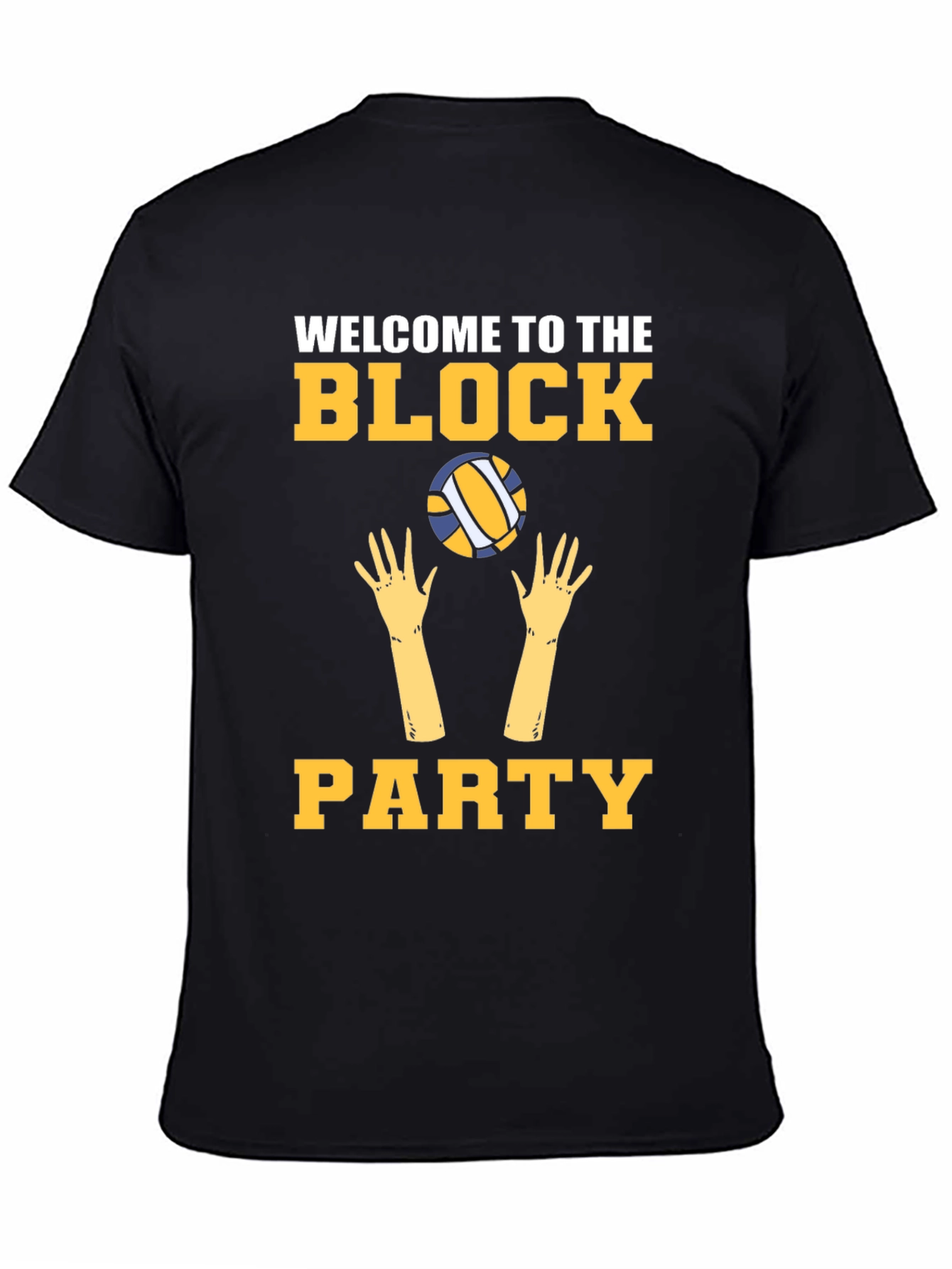 Welcome to the Block Party Volleyball Graphic Tee