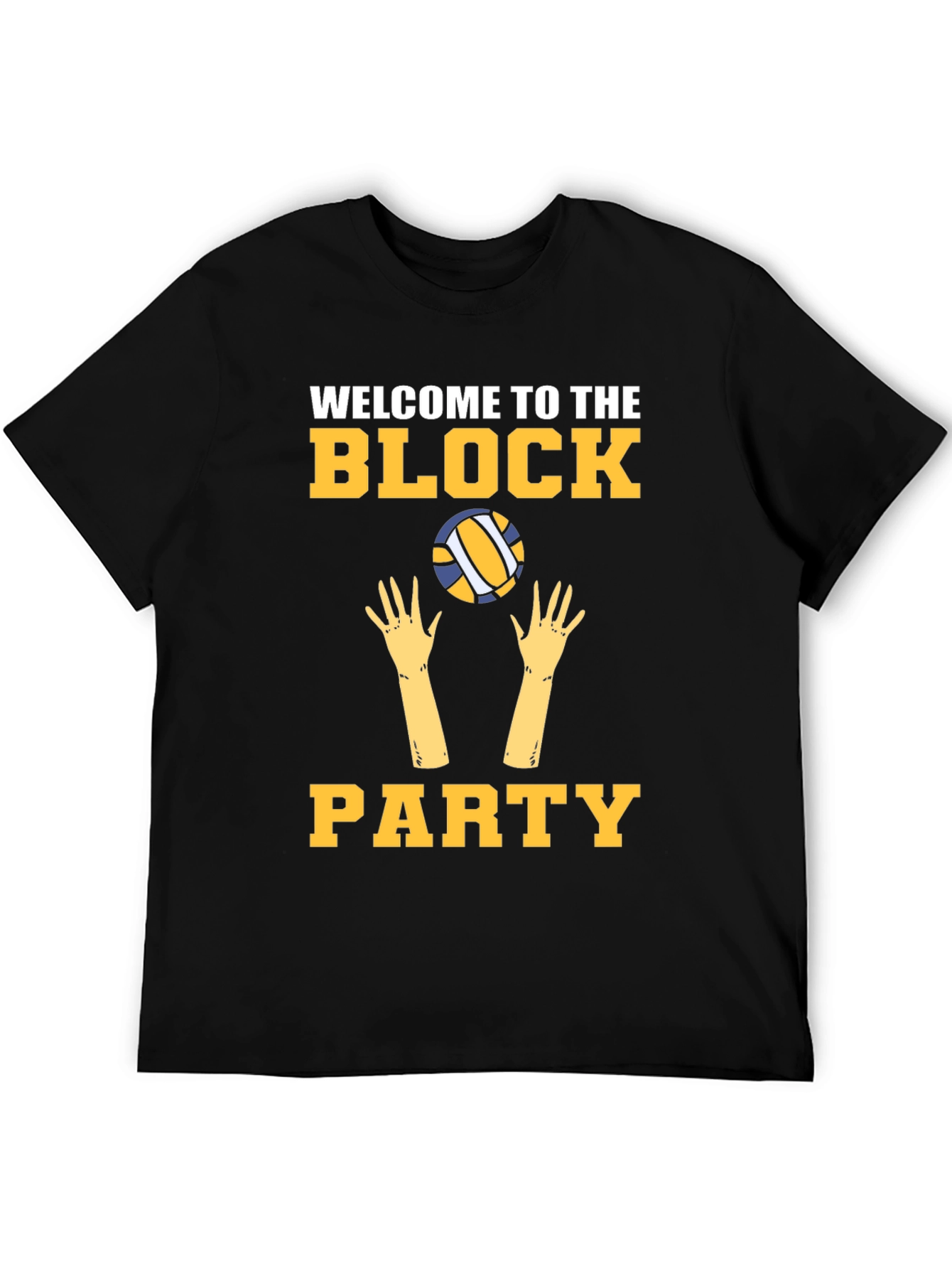 Welcome to the Block Party Volleyball Graphic Tee
