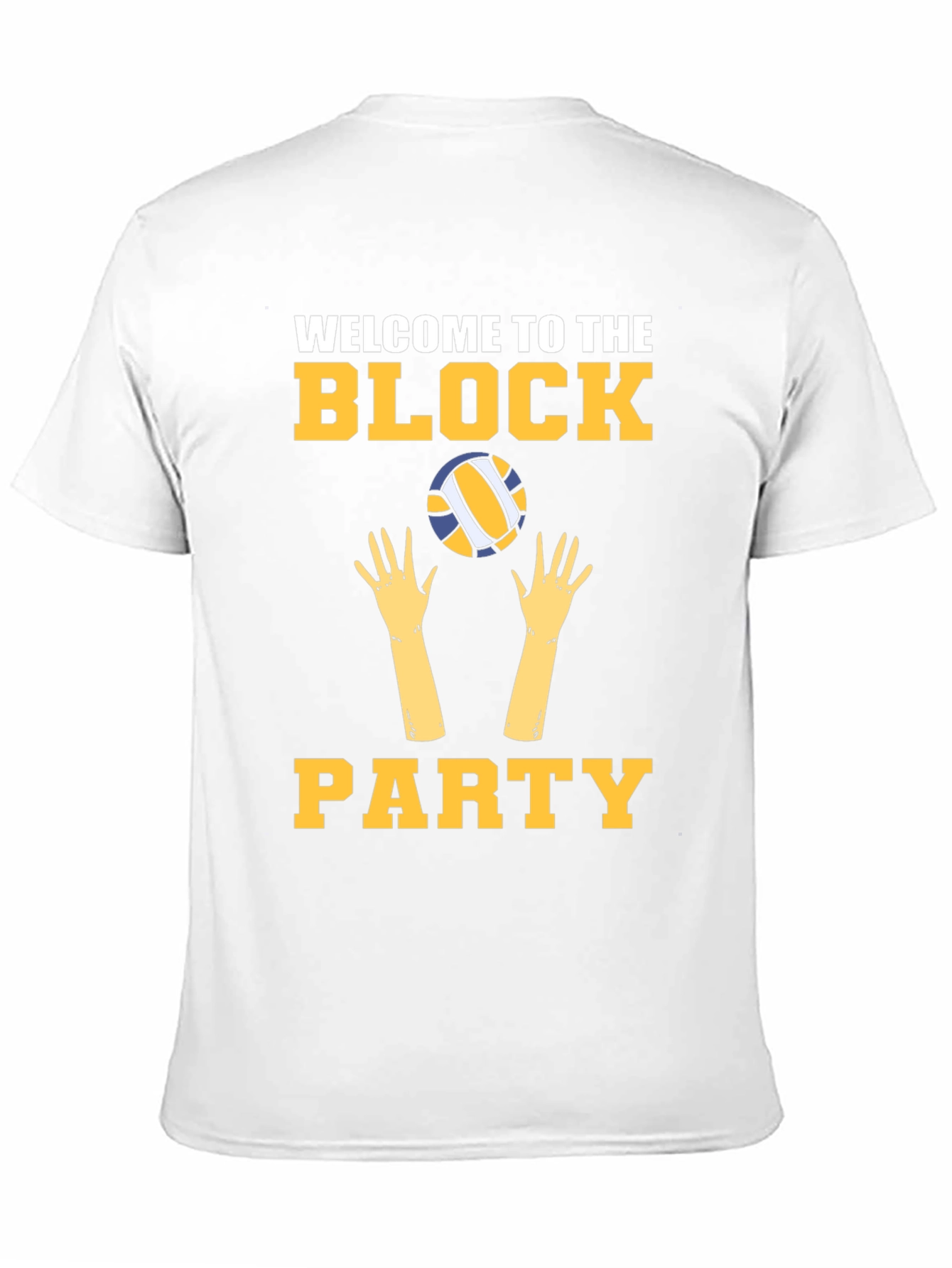Welcome to the Block Party Volleyball Graphic Tee