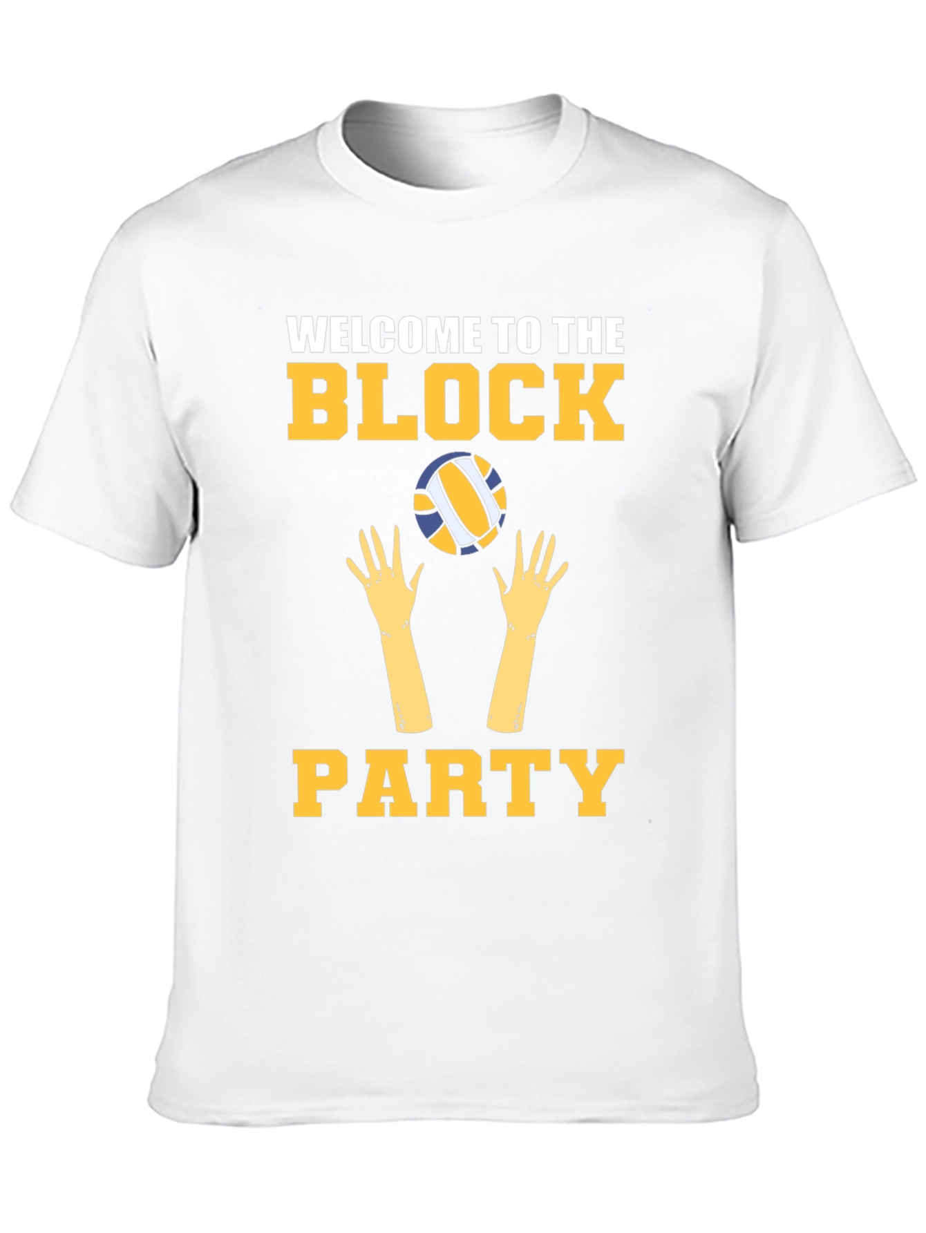 Welcome to the Block Party Volleyball Graphic Tee