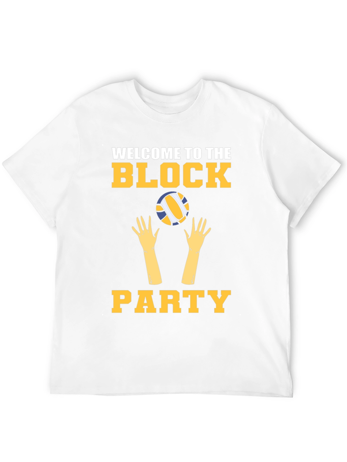 Welcome to the Block Party Volleyball Graphic Tee