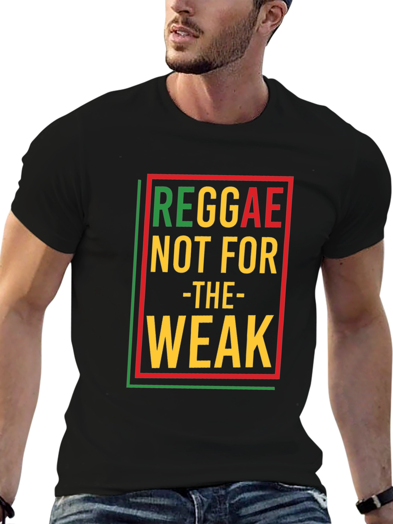 Reggae Not For The Weak Black Graphic T-Shirt