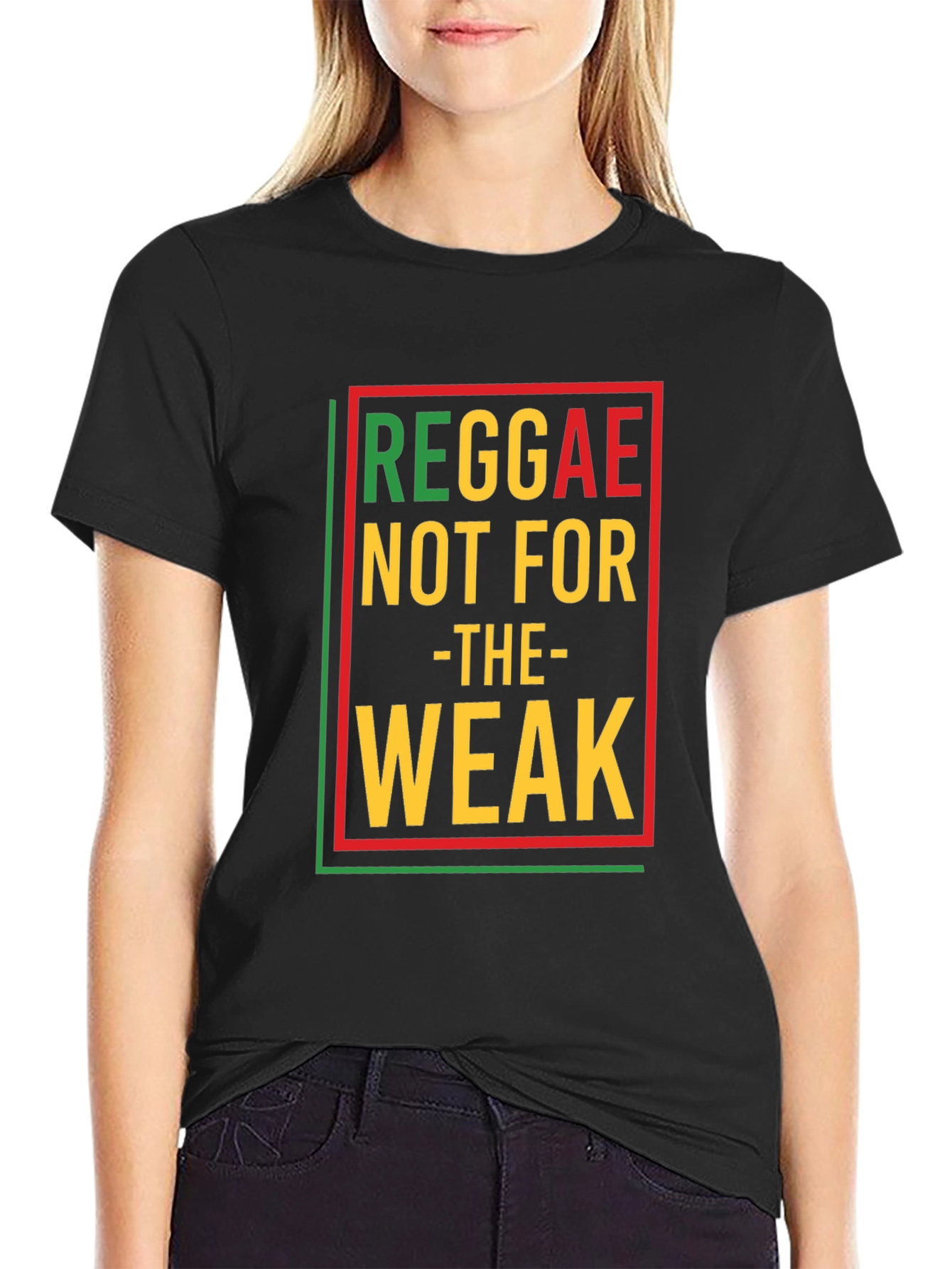 Reggae Not For The Weak Black Graphic T-Shirt