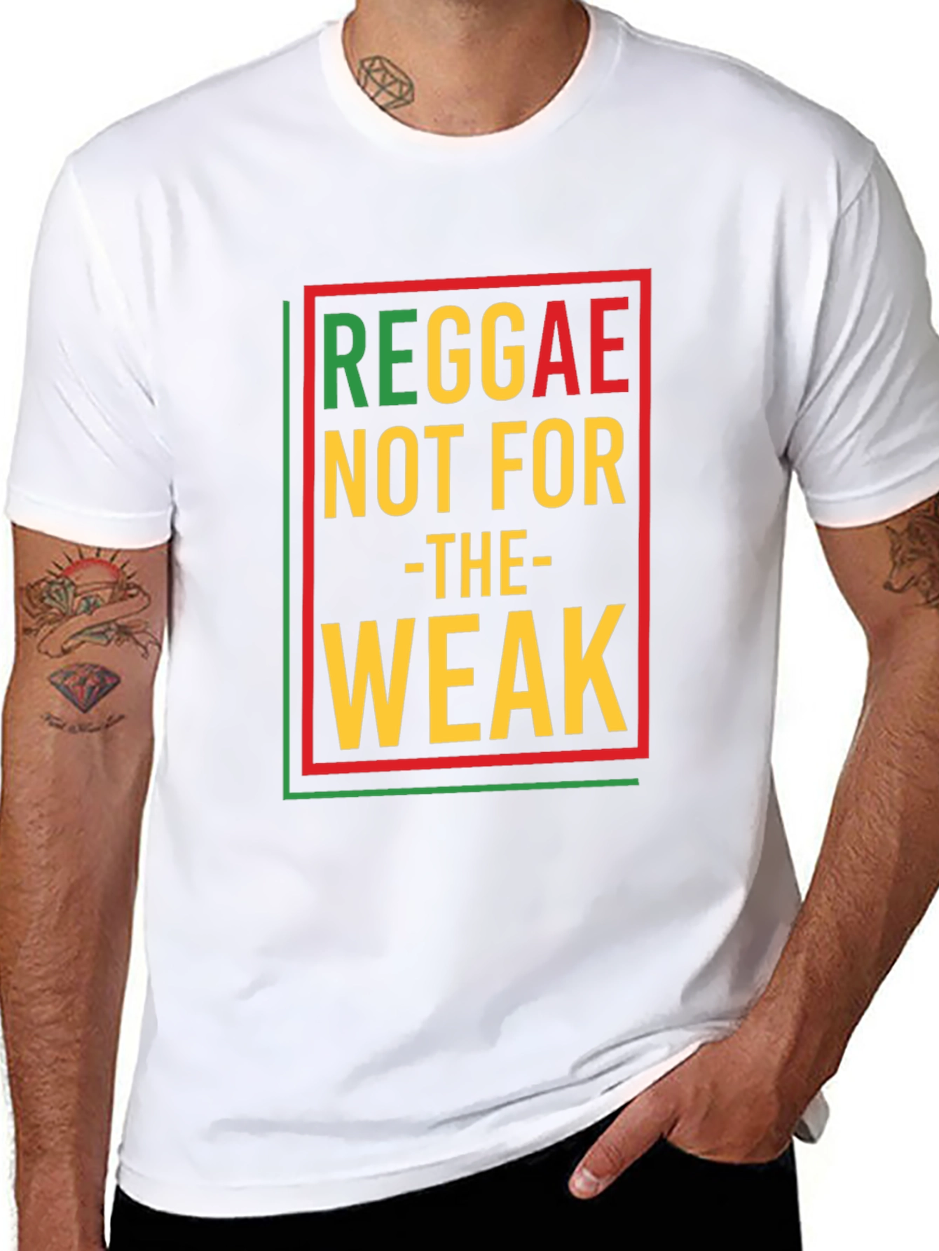 Reggae Not For The Weak Black Graphic T-Shirt