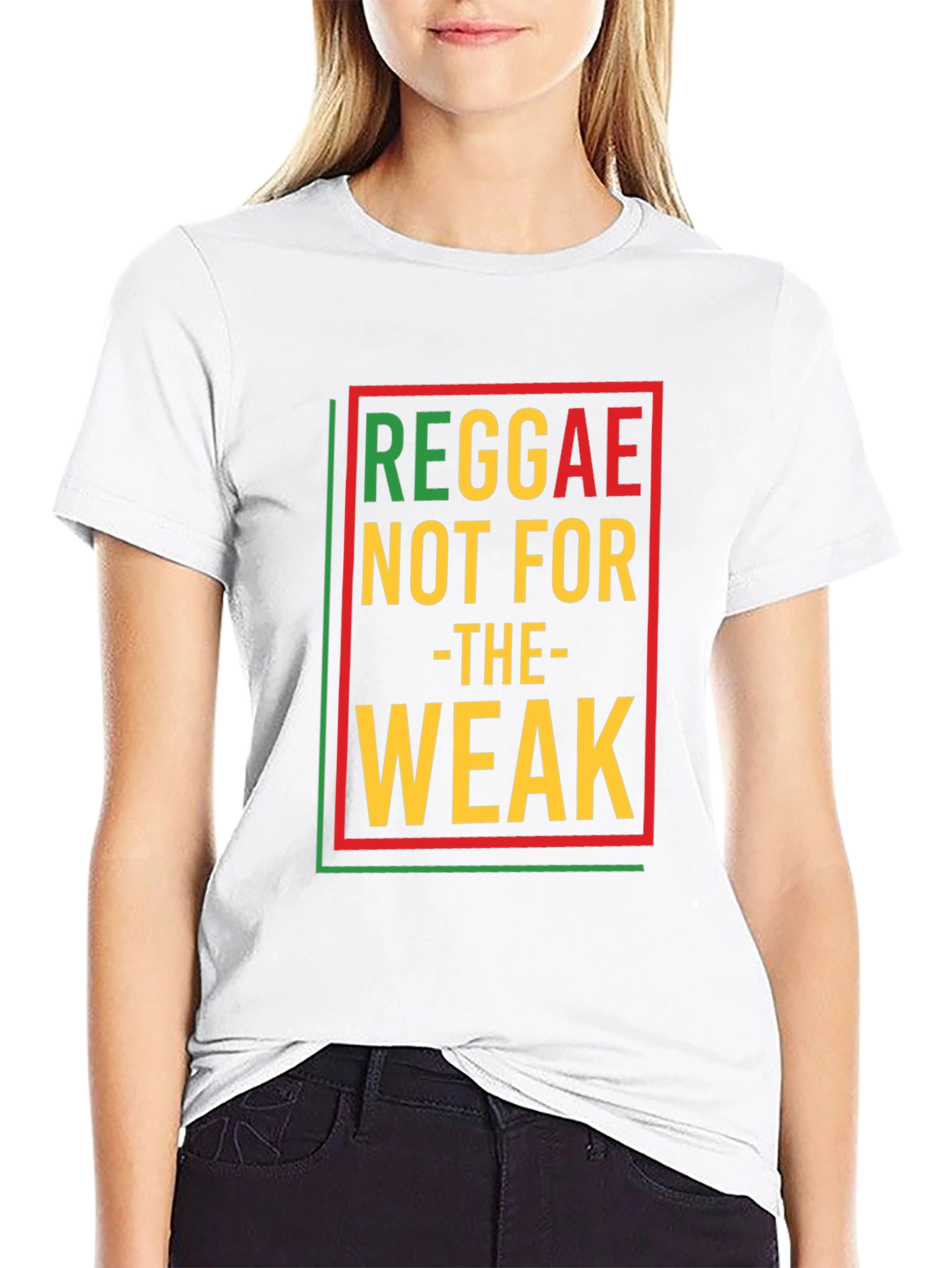 Reggae Not For The Weak Black Graphic T-Shirt