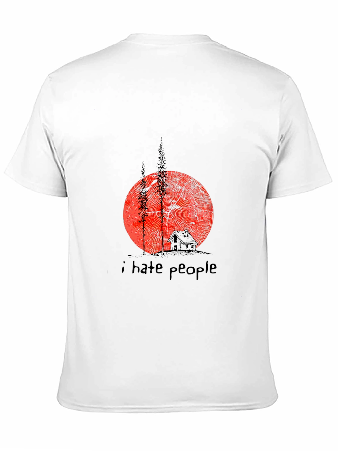 I Hate People Graphic Tee - Black