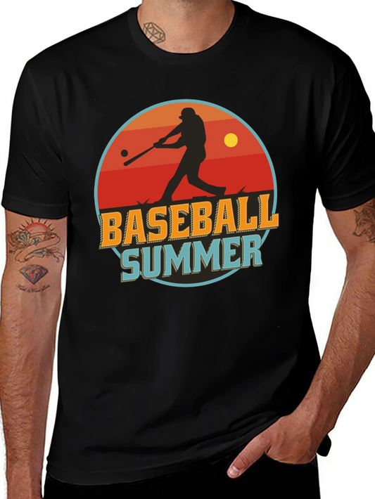 Baseball Summer Graphic T-Shirt