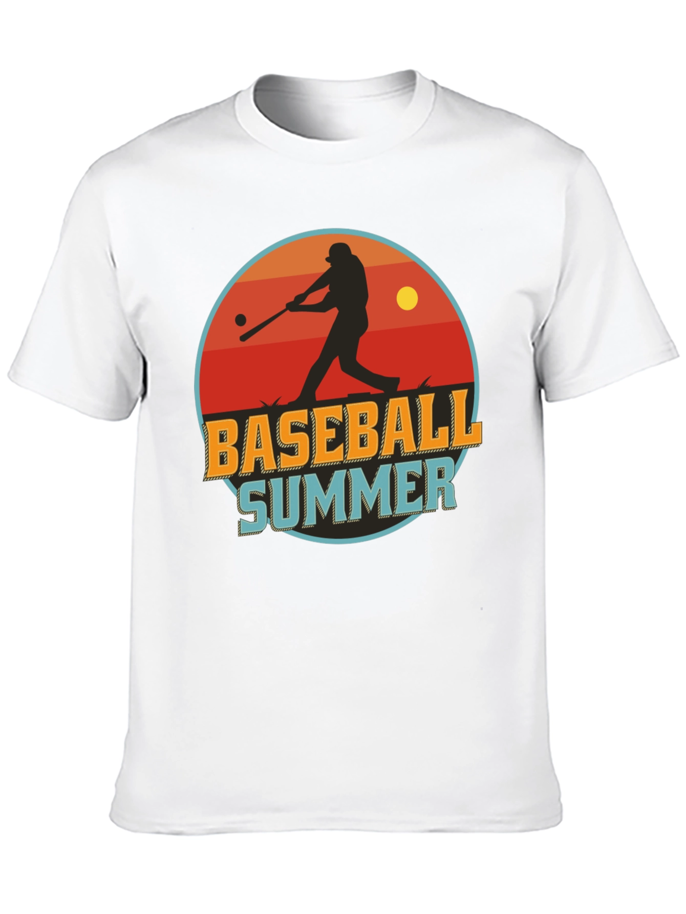 Baseball Summer Graphic T-Shirt
