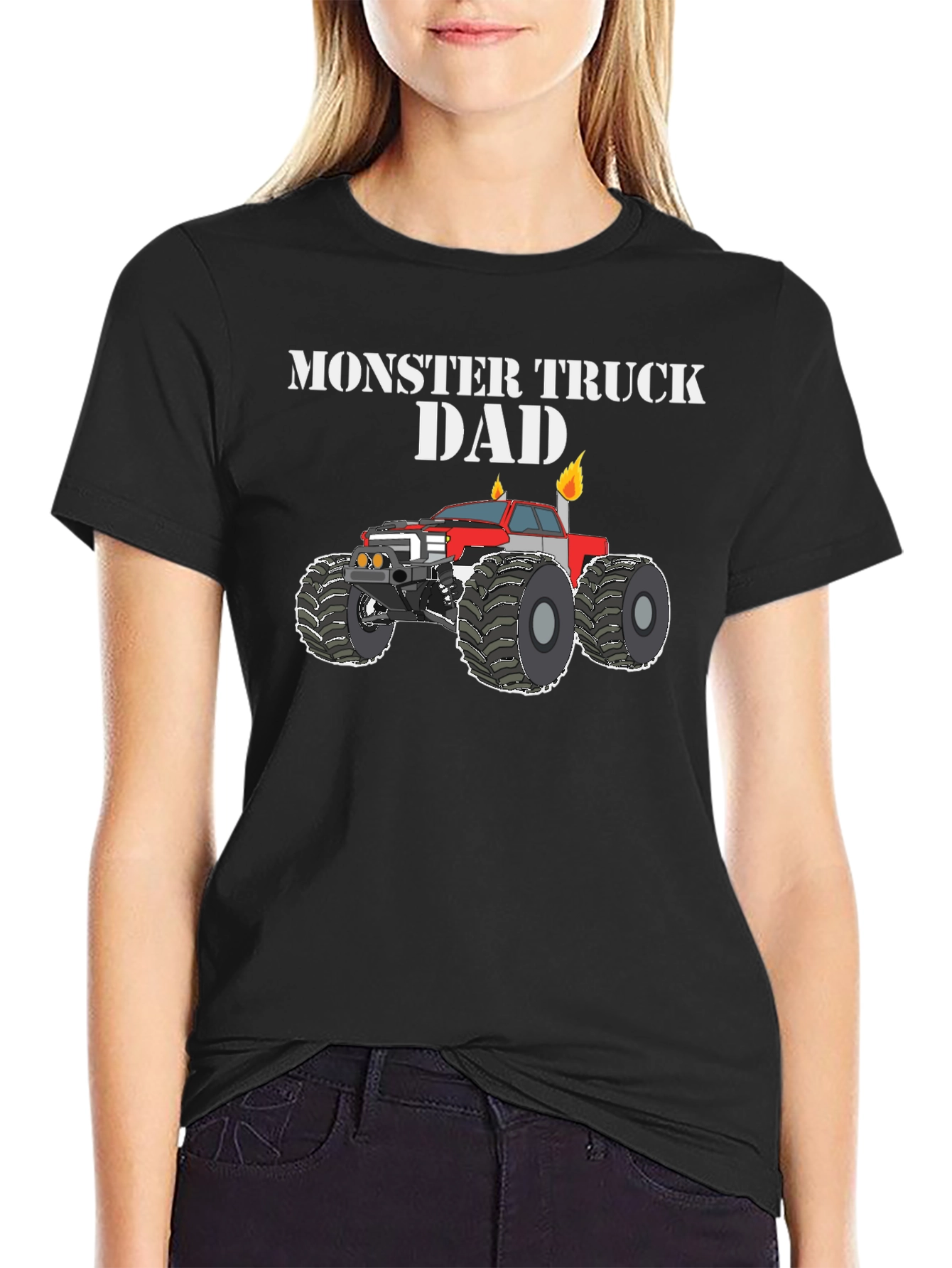 Monster Truck Dad T-Shirt - Black