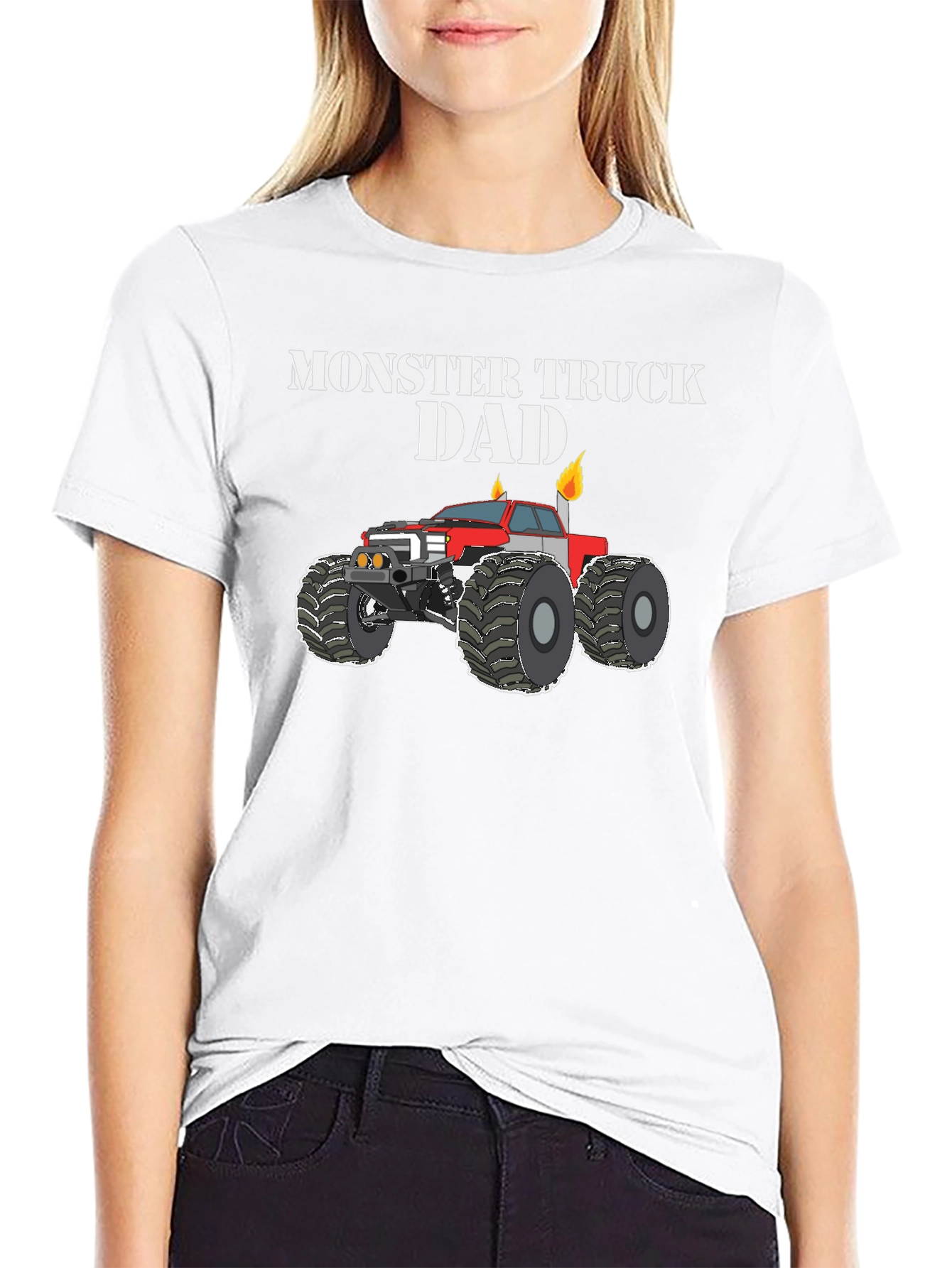Monster Truck Dad T-Shirt - Black