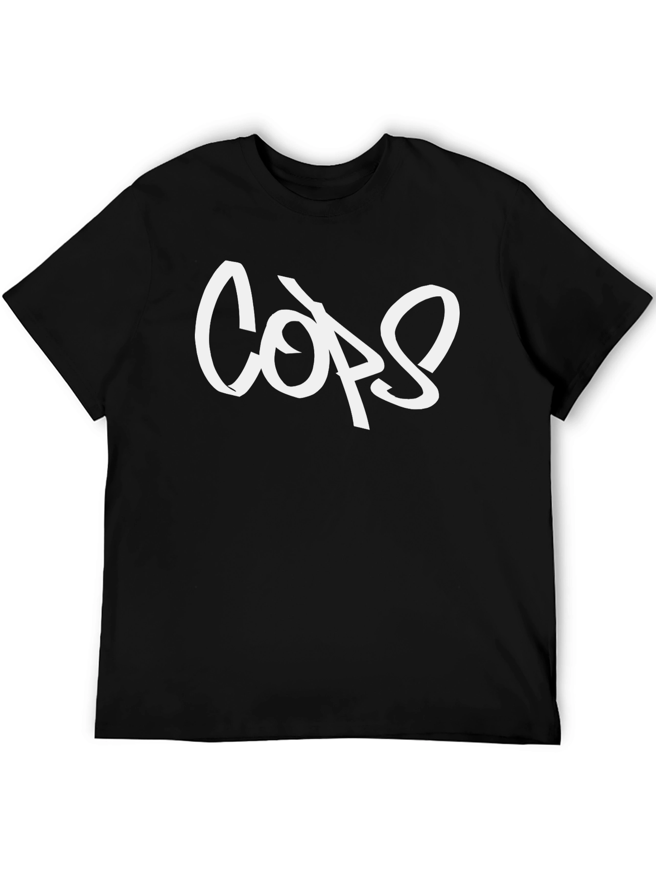 Cops Graphic Black T-Shirt