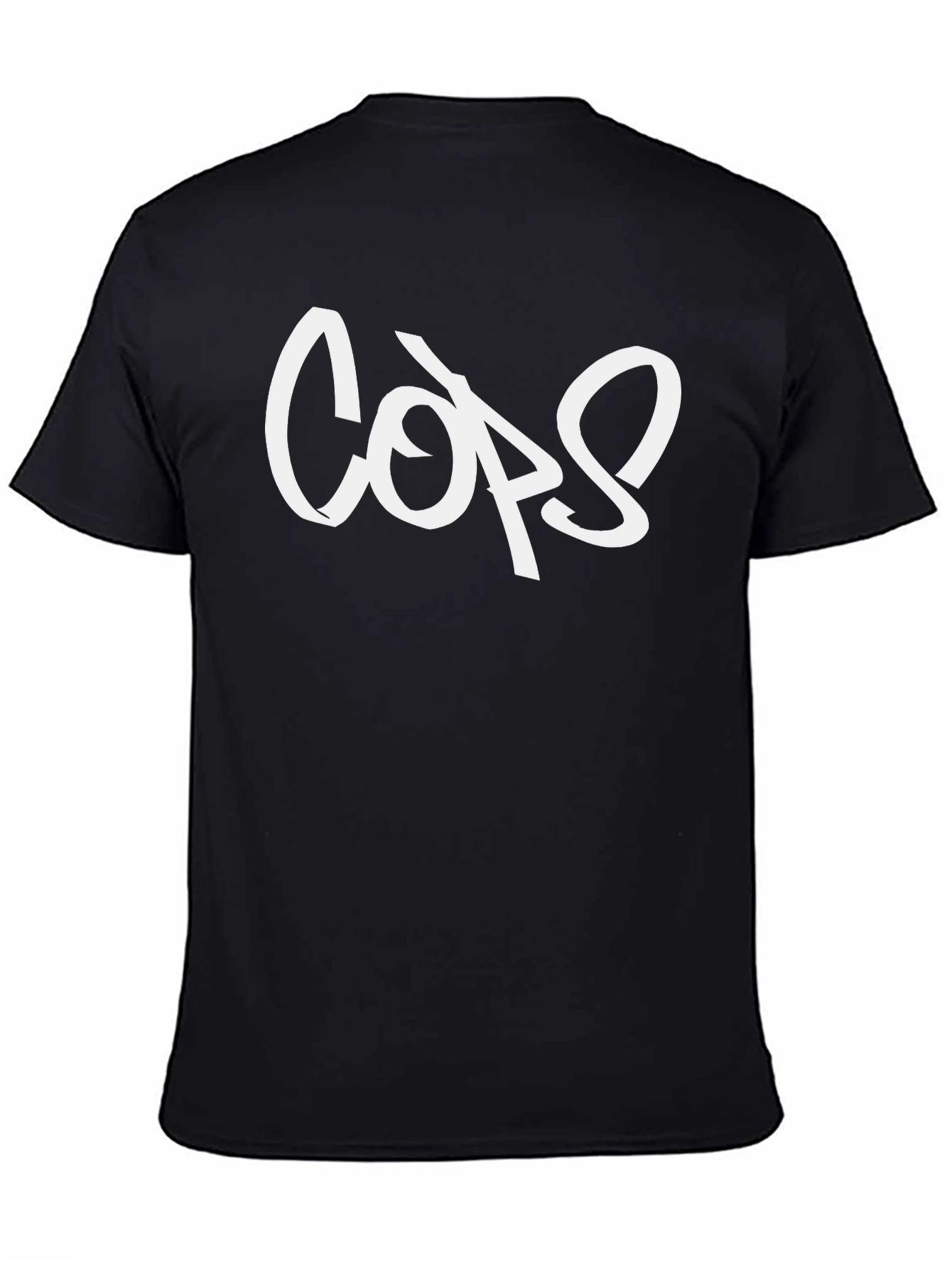 Cops Graphic Black T-Shirt