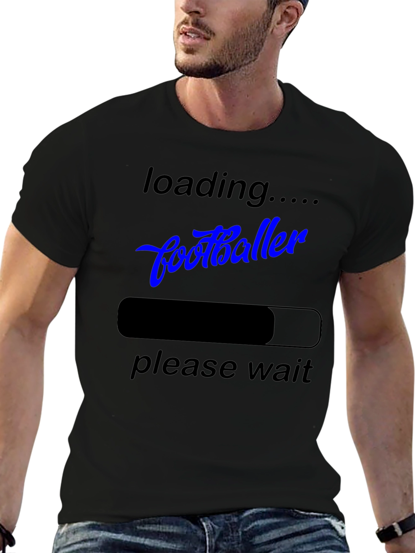 Loading Footballer T-Shirt Funny Sports Fan Tee