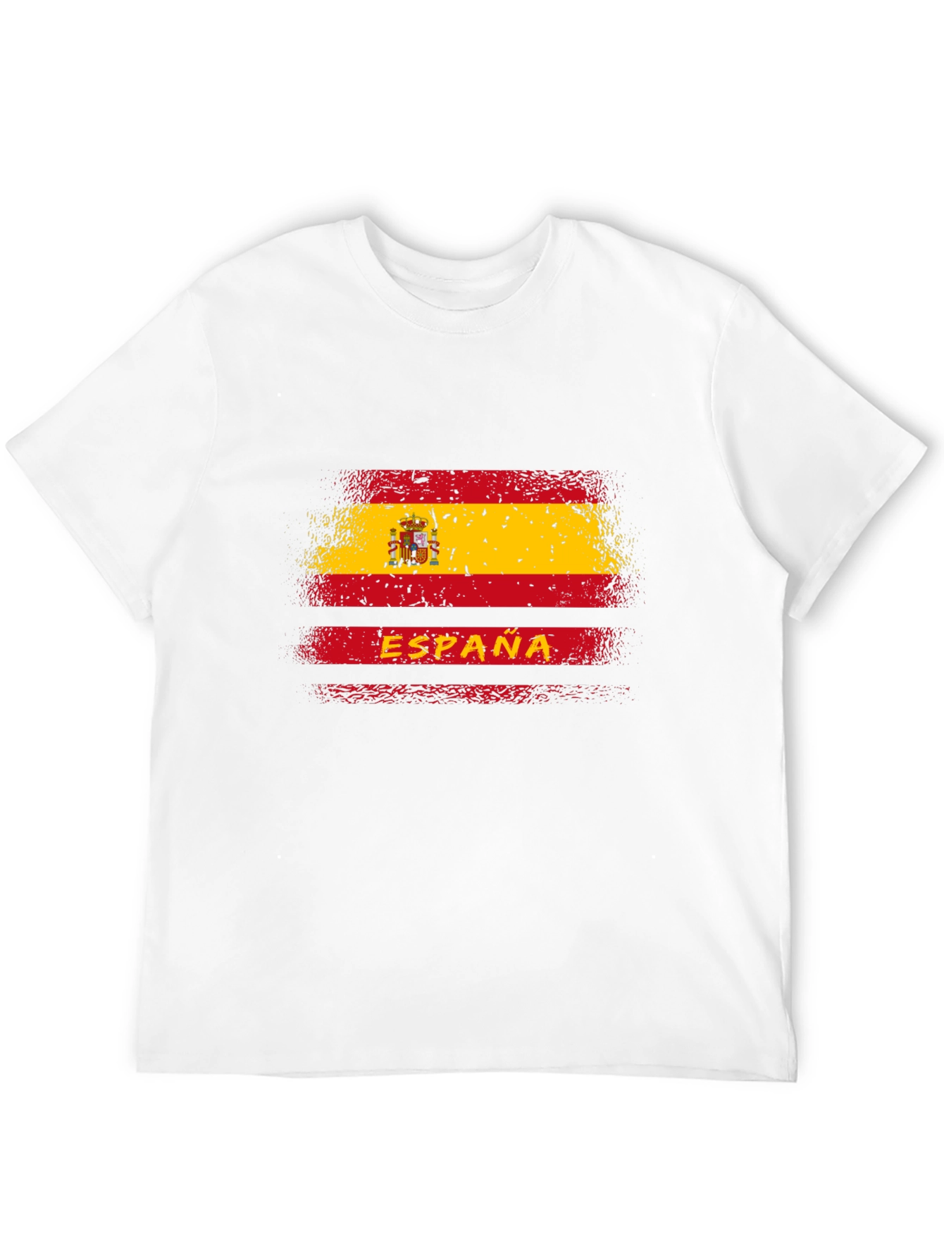 España Flag Graphic Tee - Distressed Spain T-Shirt