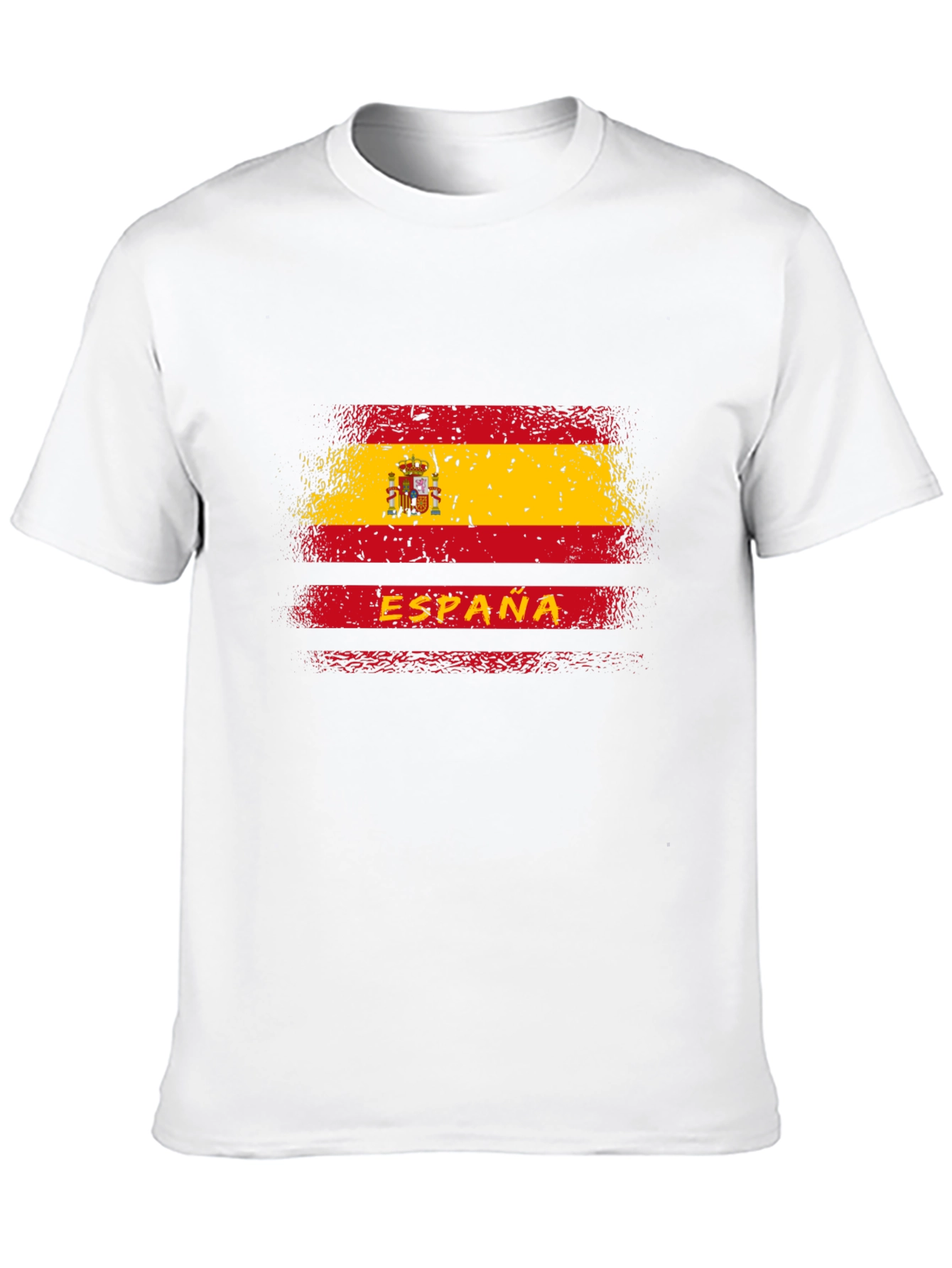 España Flag Graphic Tee - Distressed Spain T-Shirt