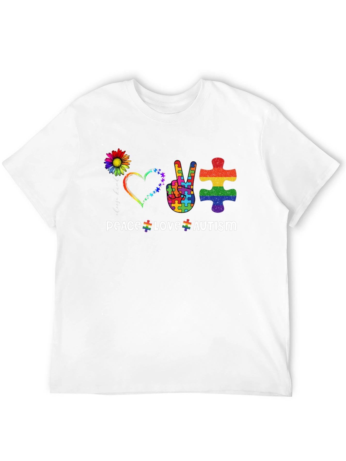 Peace Love Autism Awareness T-Shirt