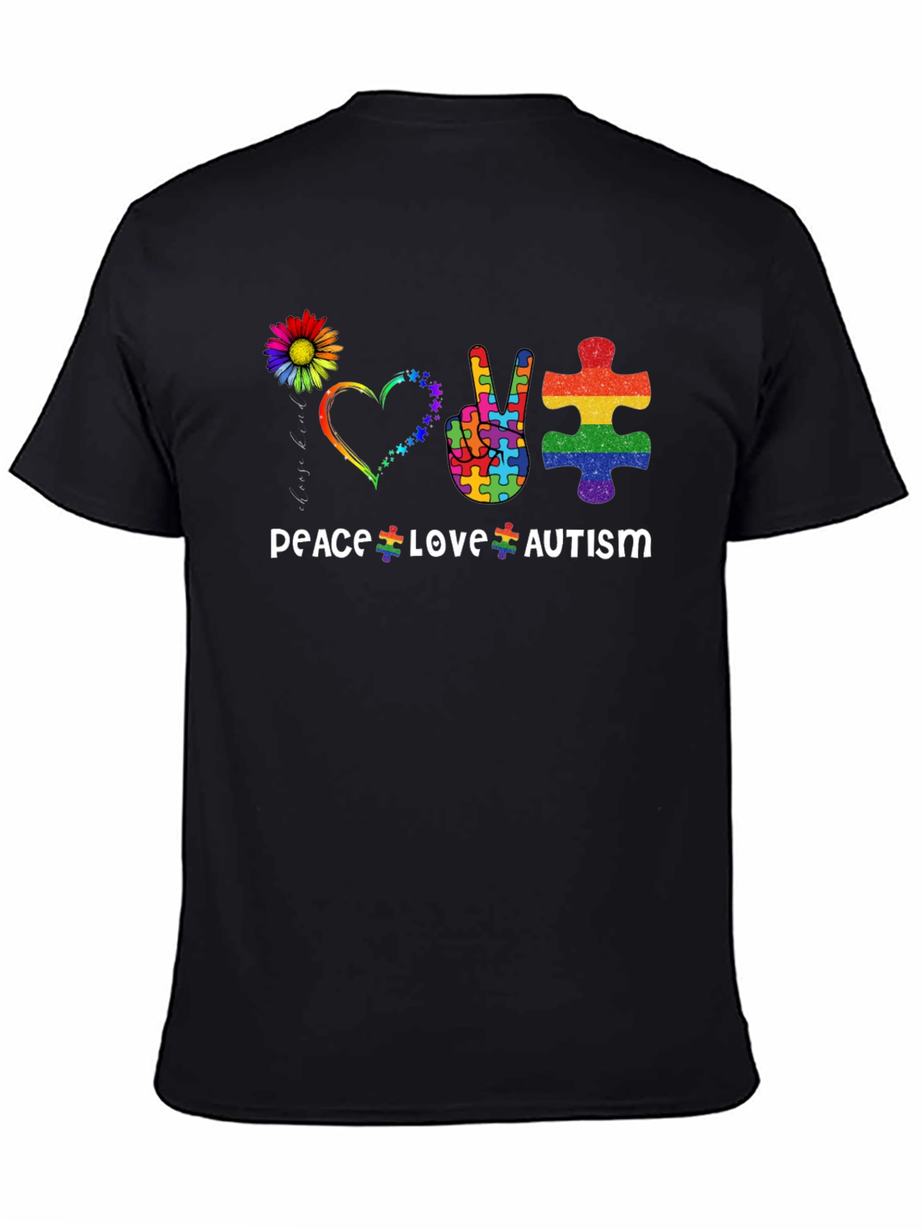 Peace Love Autism Awareness T-Shirt