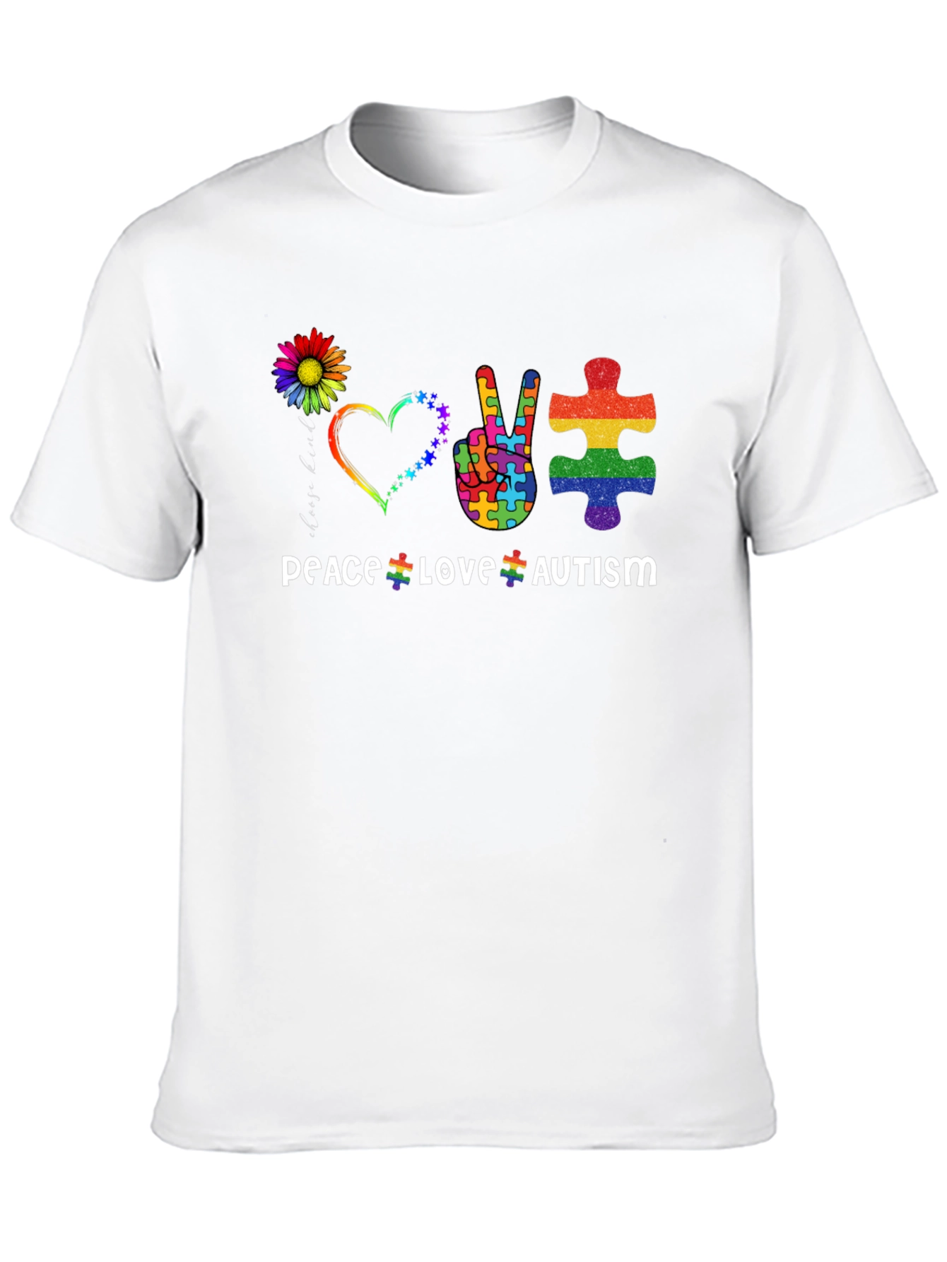 Peace Love Autism Awareness T-Shirt