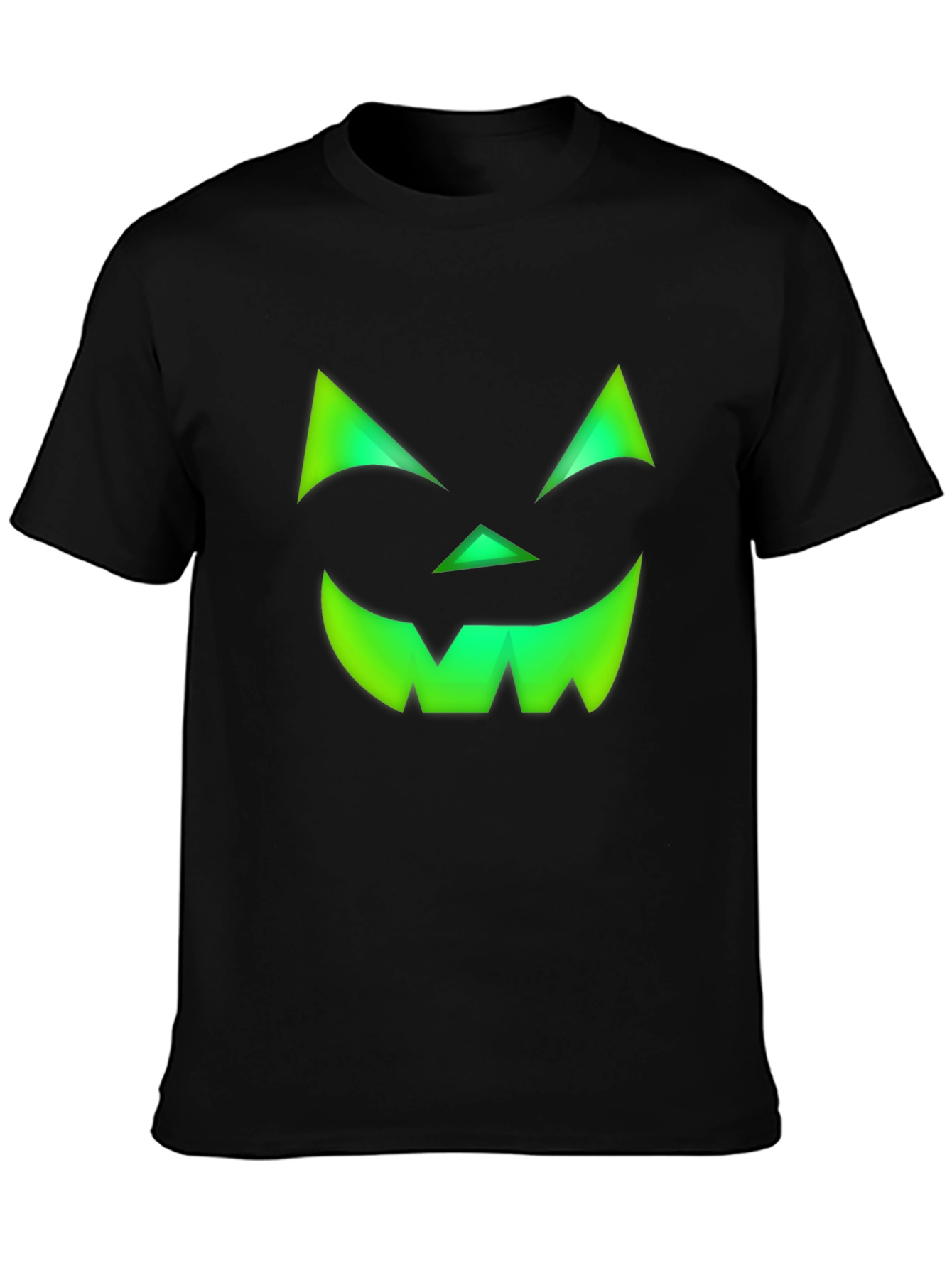 Halloween Jack-o-Lantern Face Graphic Tee