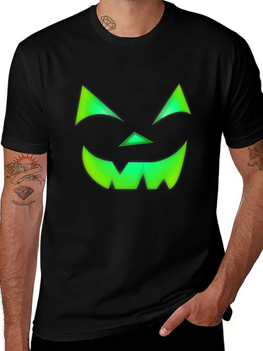 Halloween Jack-o-Lantern Face Graphic Tee