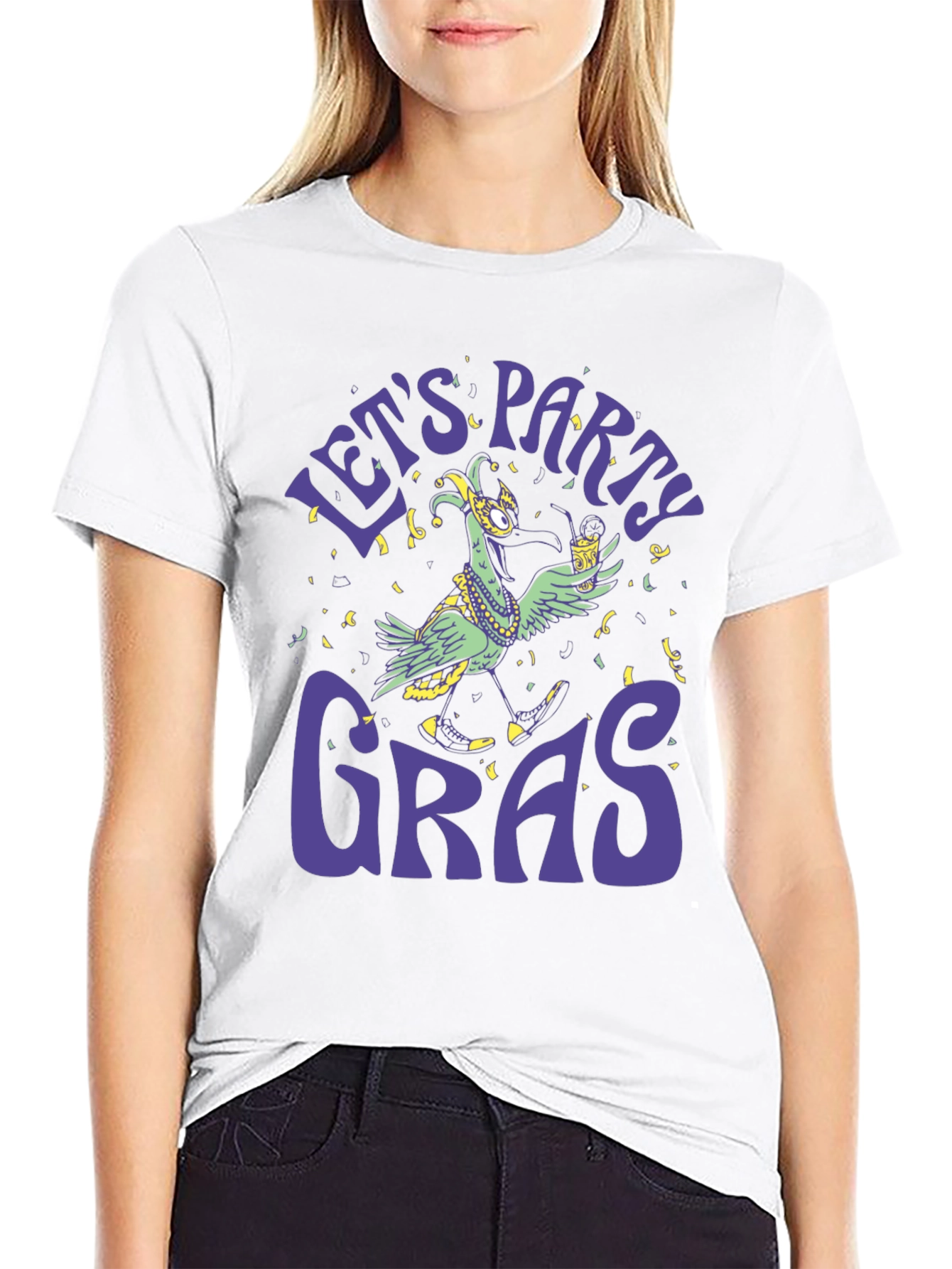 Lets Party Gras Graphic T-Shirt
