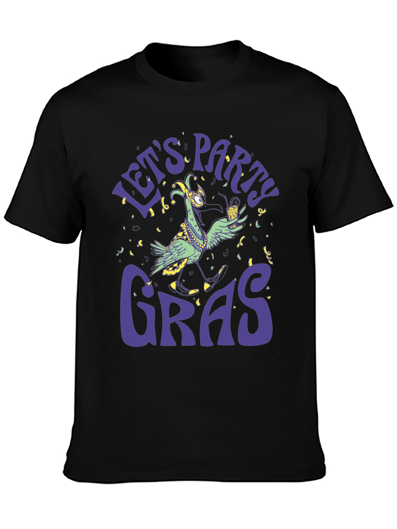 Lets Party Gras Graphic T-Shirt