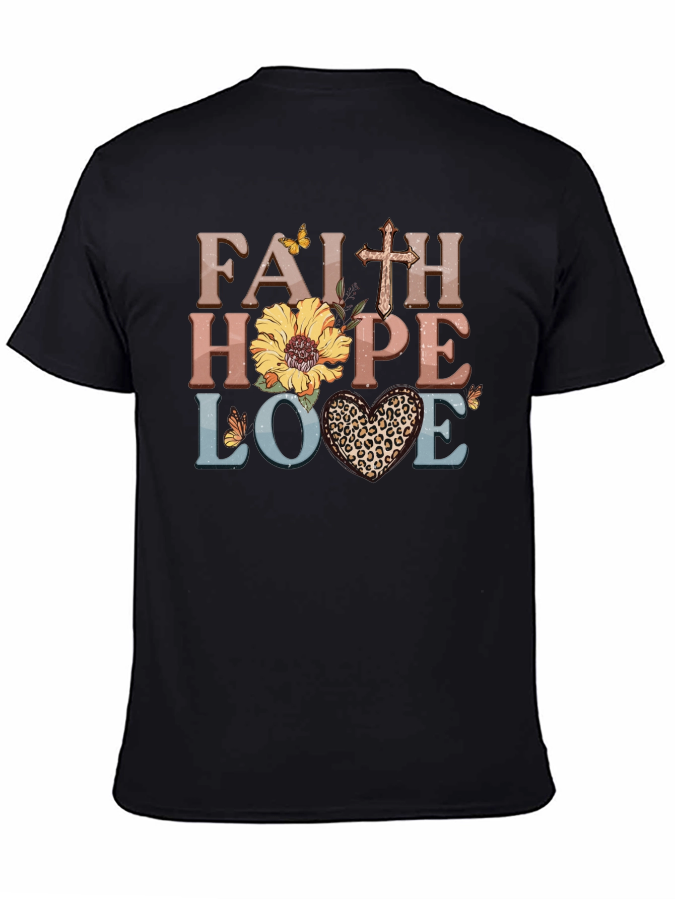 Faith Hope Love Graphic Tee - Christian T-Shirt