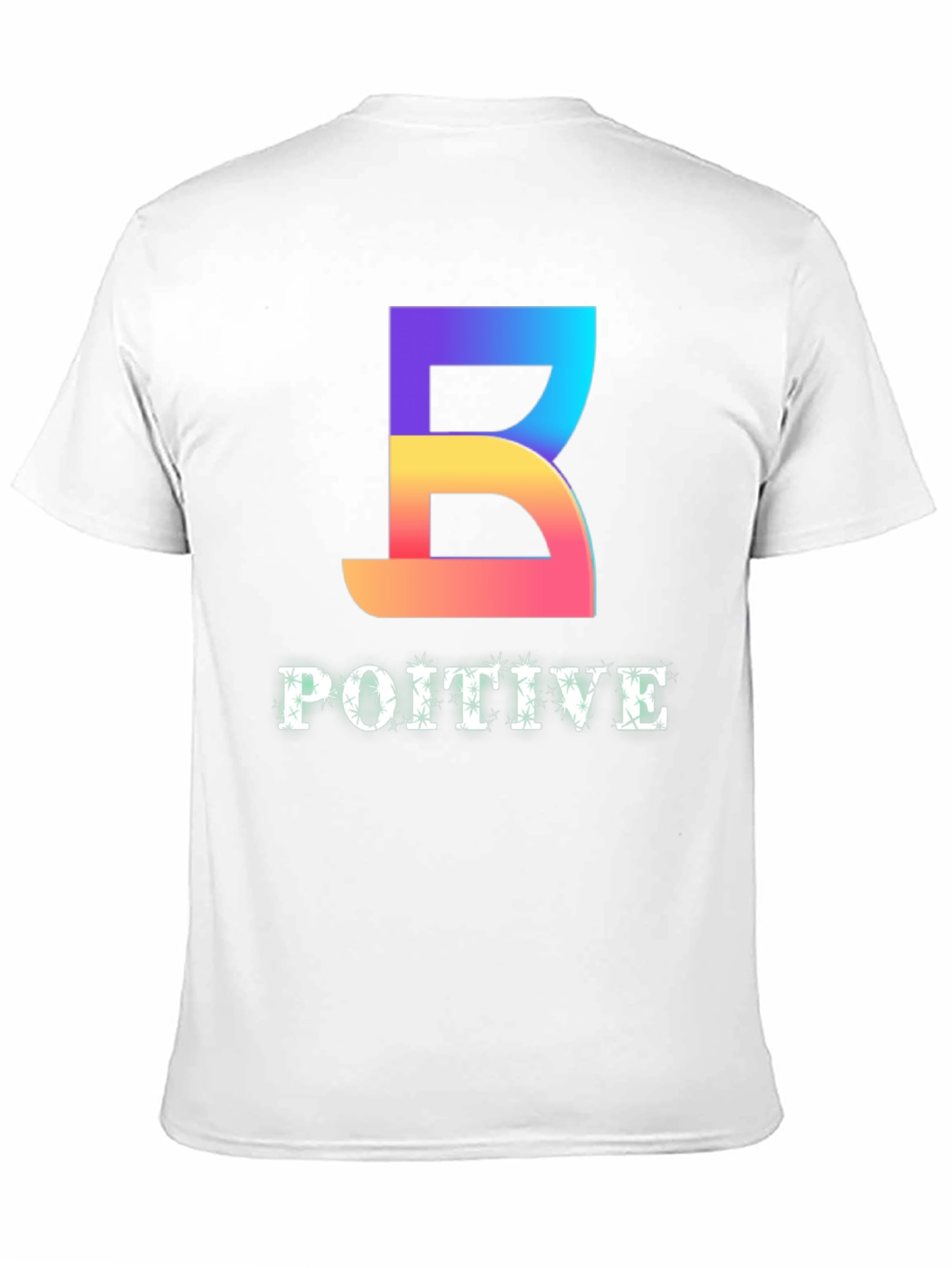 Positive Vibes Tee - Gradient B Graphic Black T-Shirt