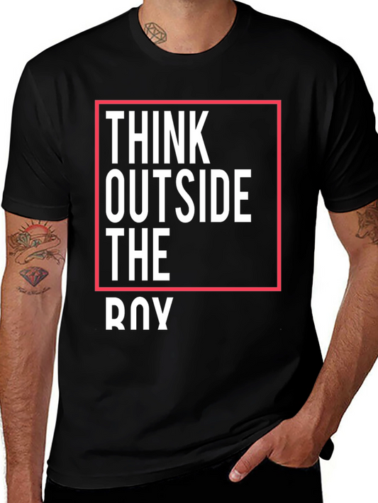 Think Outside the Box Graphic Tee - Unisex Cotton T-Shirt