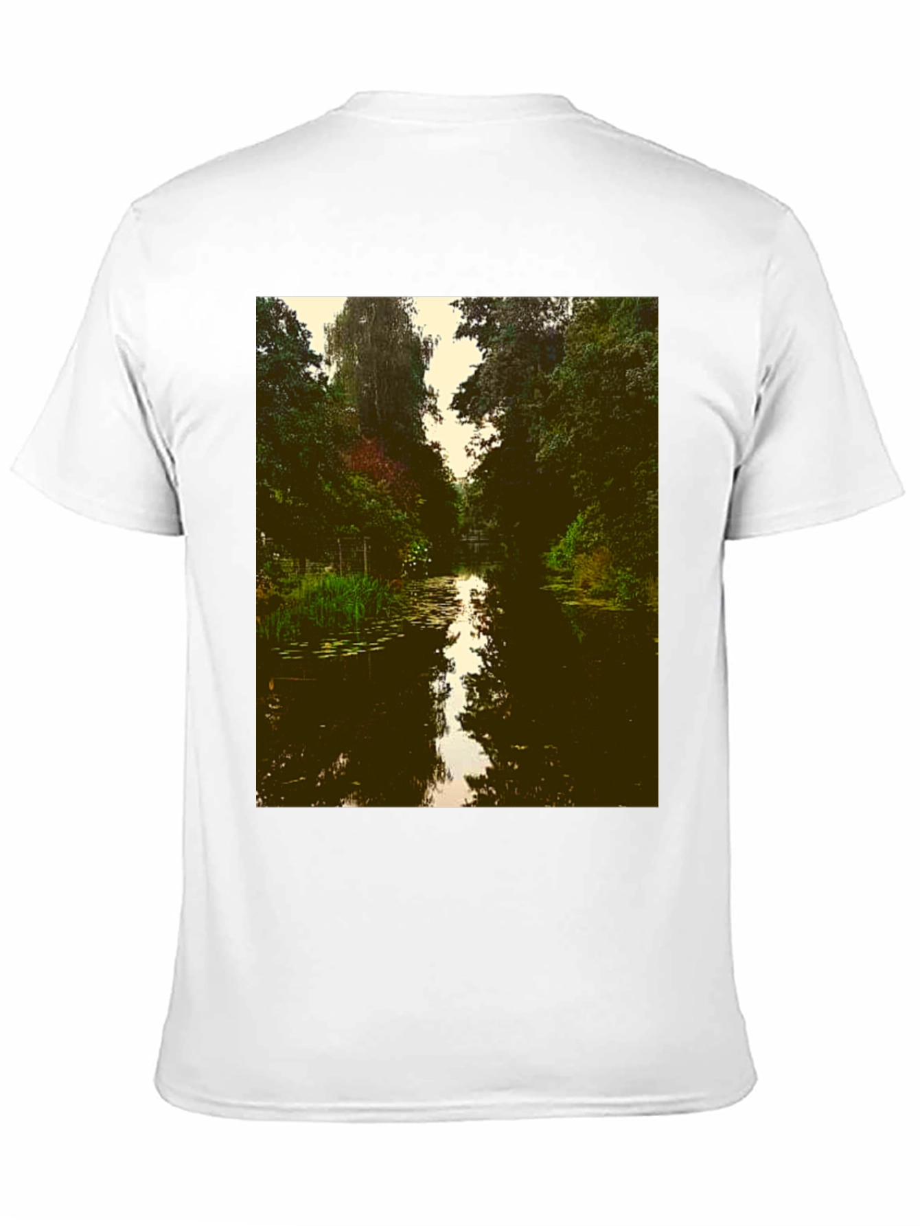 Nature River Graphic Tee - Black