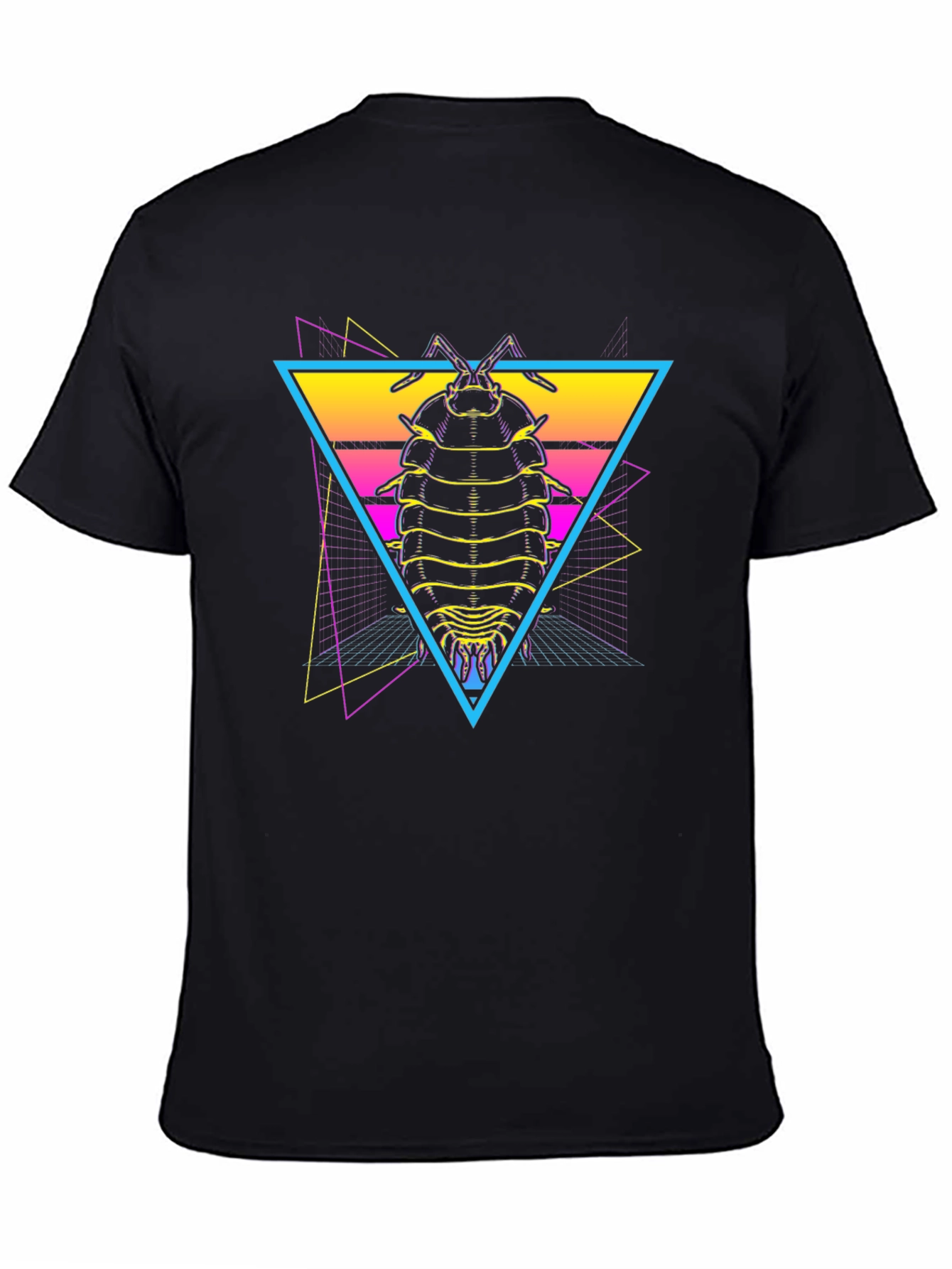 Retro Isopod T-Shirt - Synthwave Bug Tee