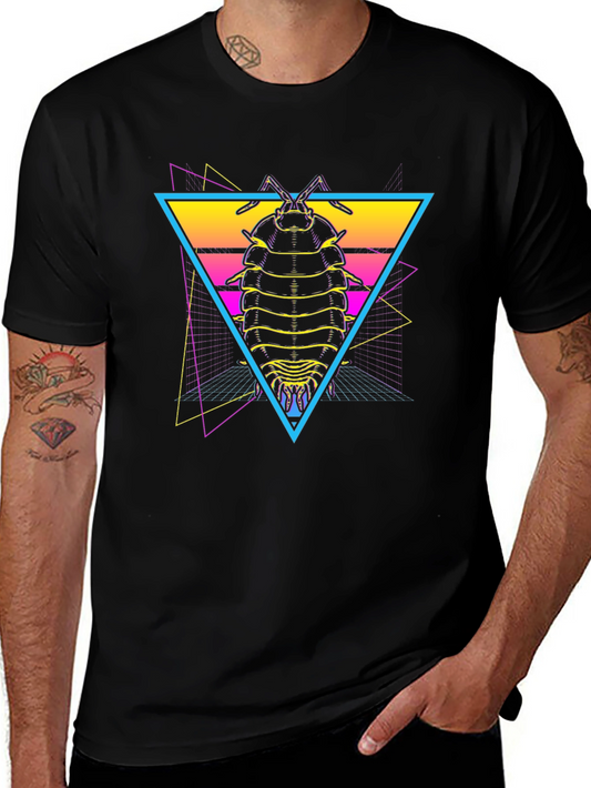 Retro Isopod T-Shirt - Synthwave Bug Tee