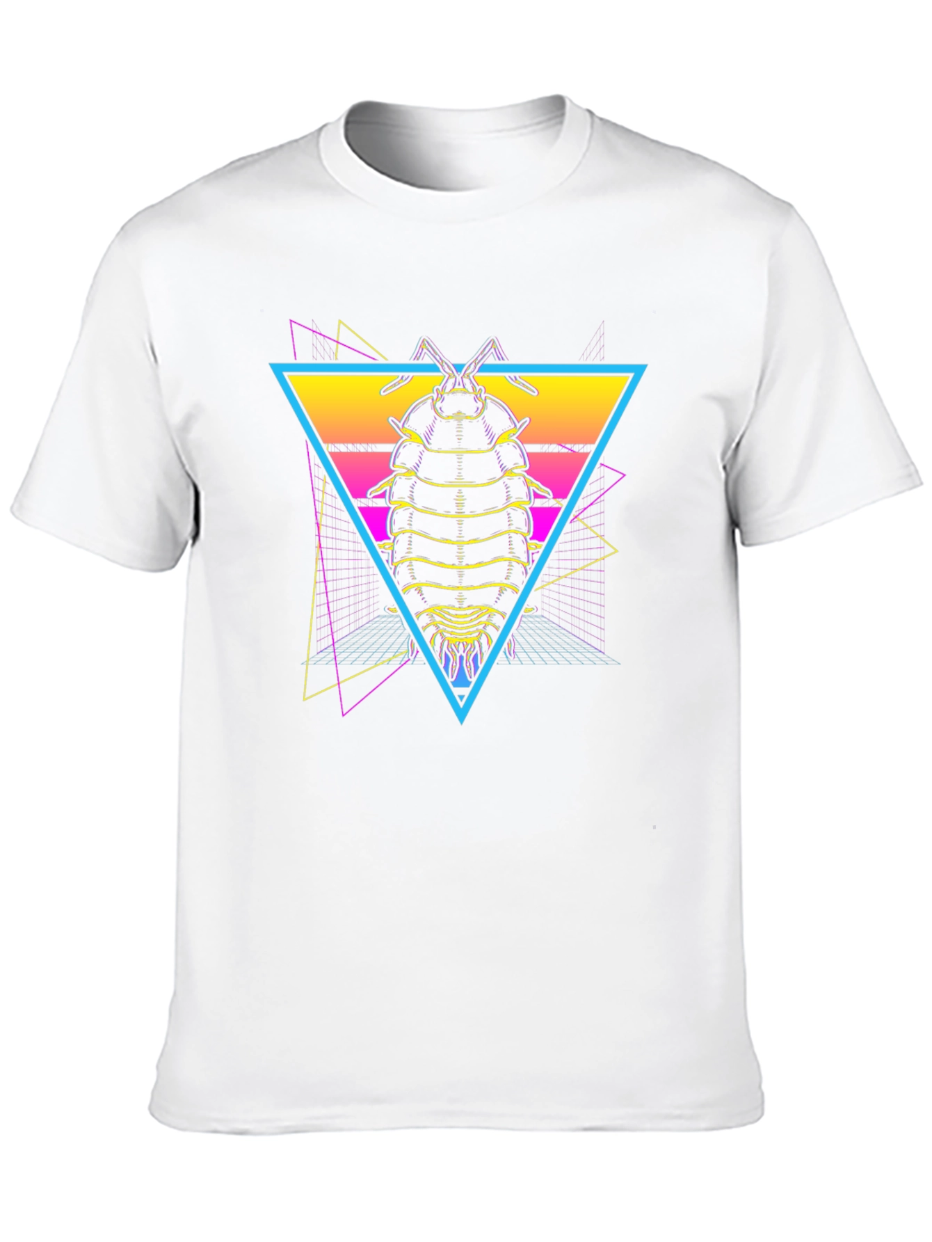 Retro Isopod T-Shirt - Synthwave Bug Tee