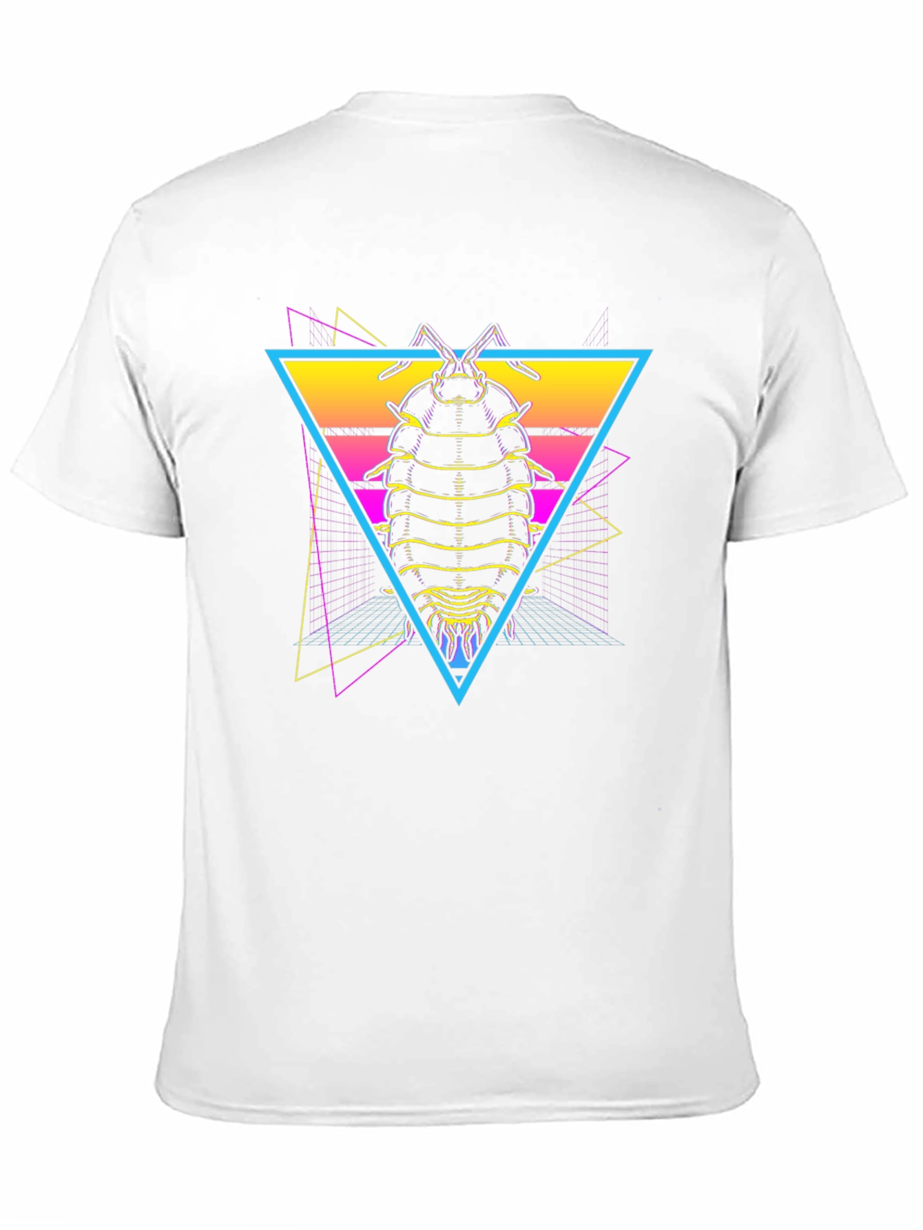 Retro Isopod T-Shirt - Synthwave Bug Tee