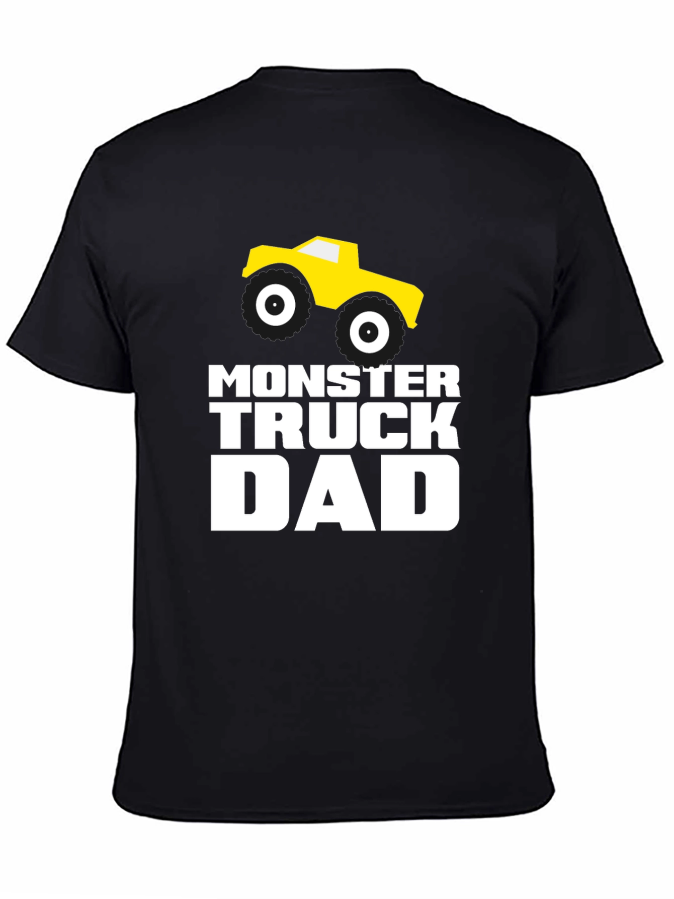 Monster Truck Dad T-Shirt - Black Cotton Graphic Tee