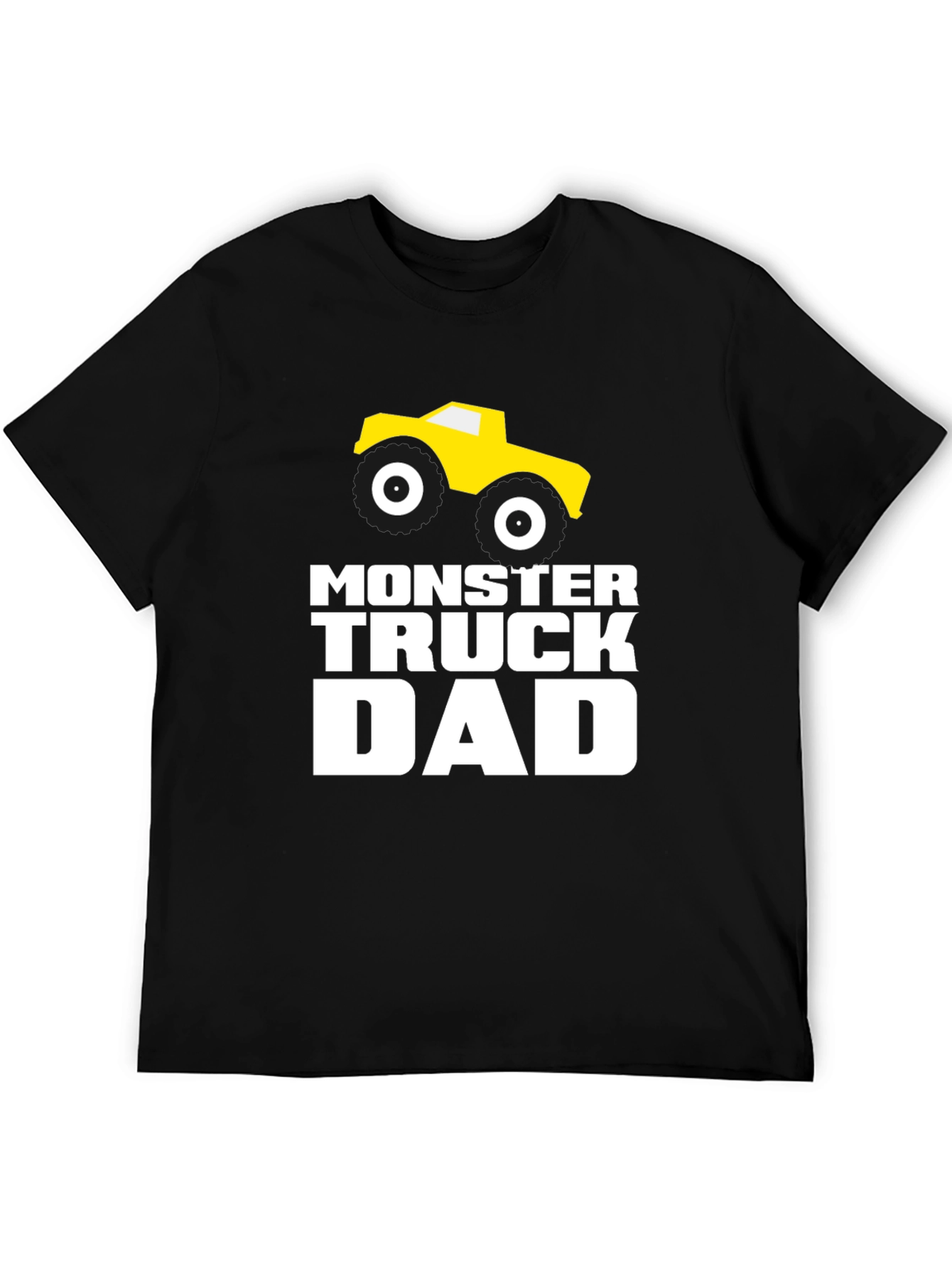Monster Truck Dad T-Shirt - Black Cotton Graphic Tee